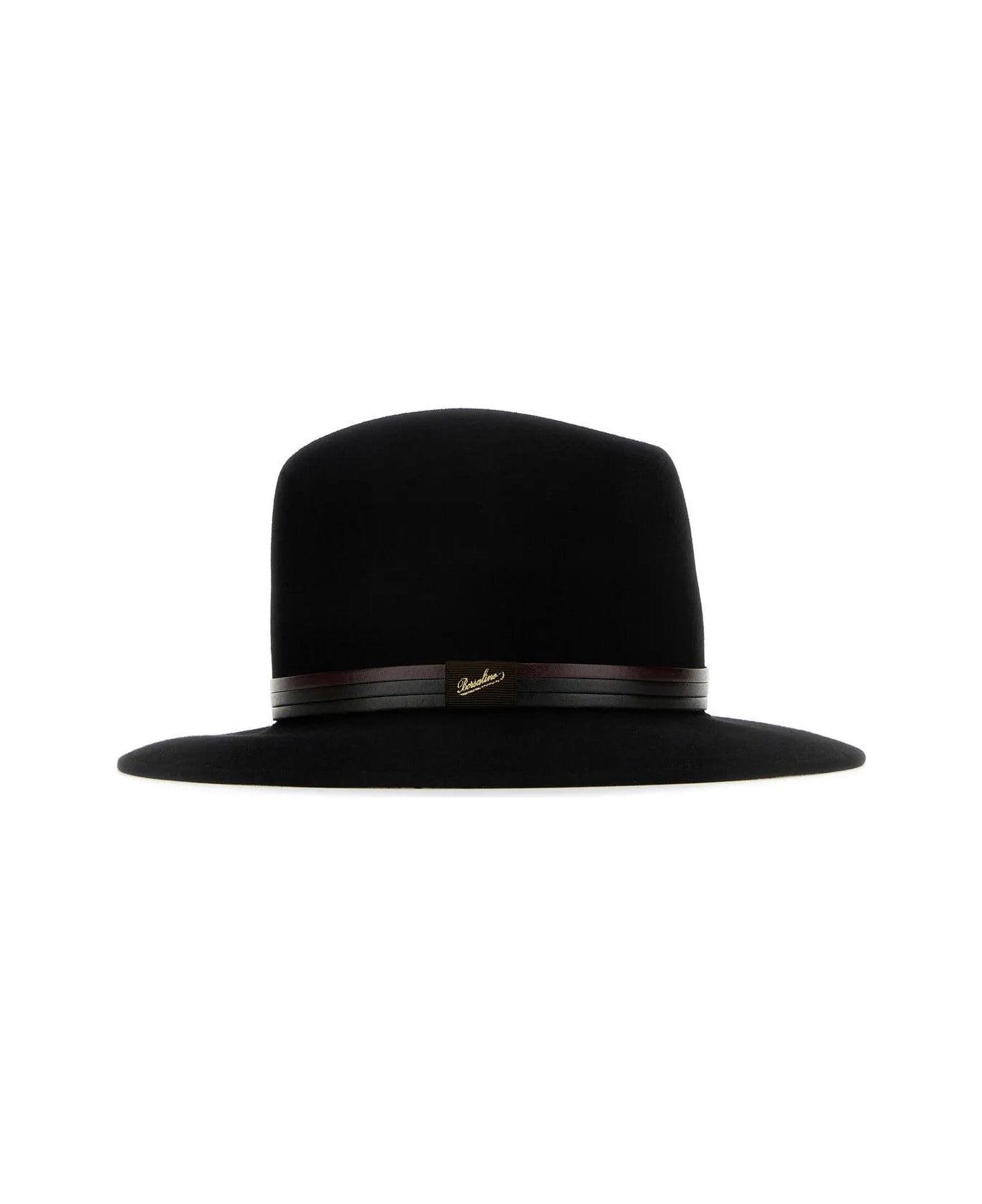 Borsalino Black Velour Hat - Nero