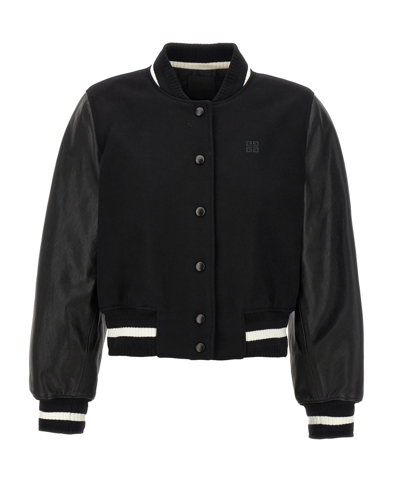 Givenchy 'varsity' Bomber Jacket - White/Black