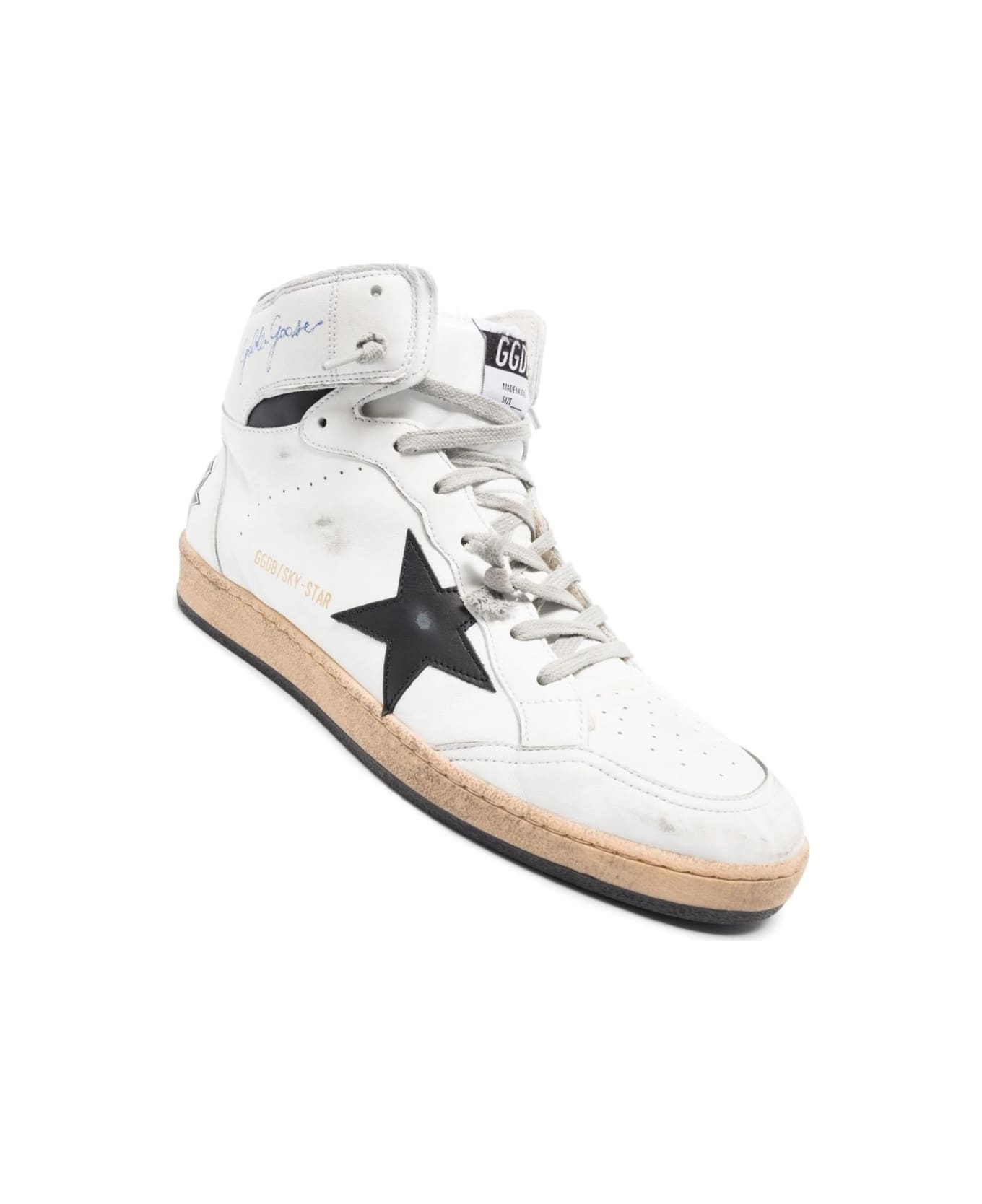 Golden Goose Sky Star Sneakers - White Black