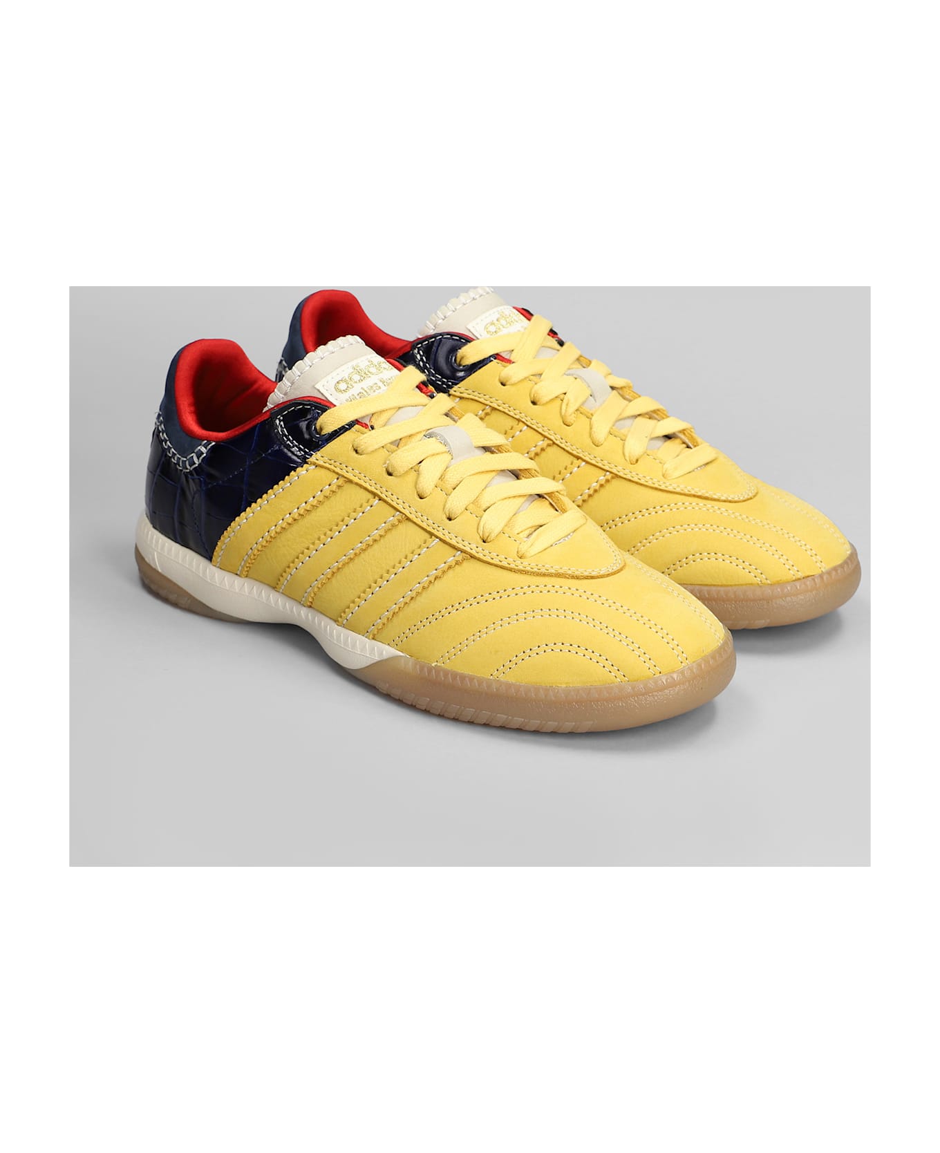 Adidas Originals by Wales Bonner Samba Suede Sneakers In Yellow Suede - yellow