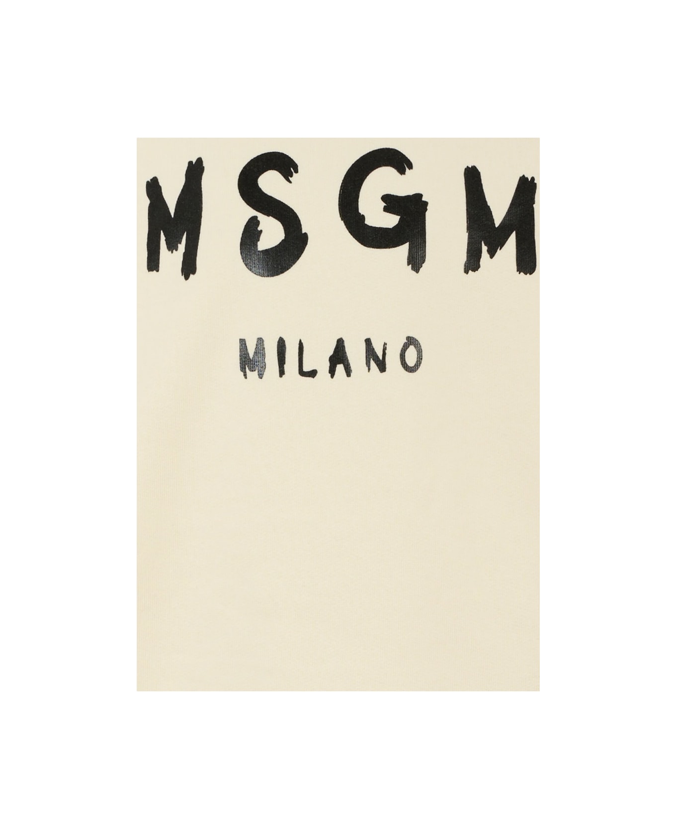 MSGM Sweatshirt With Logo - BLACK