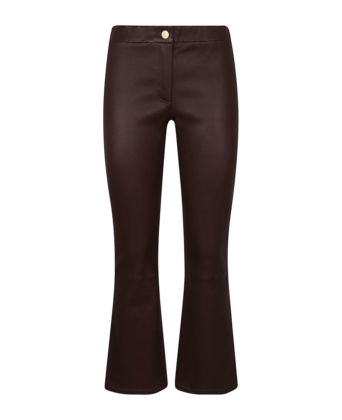 ARMA Leather Trousers - Wine