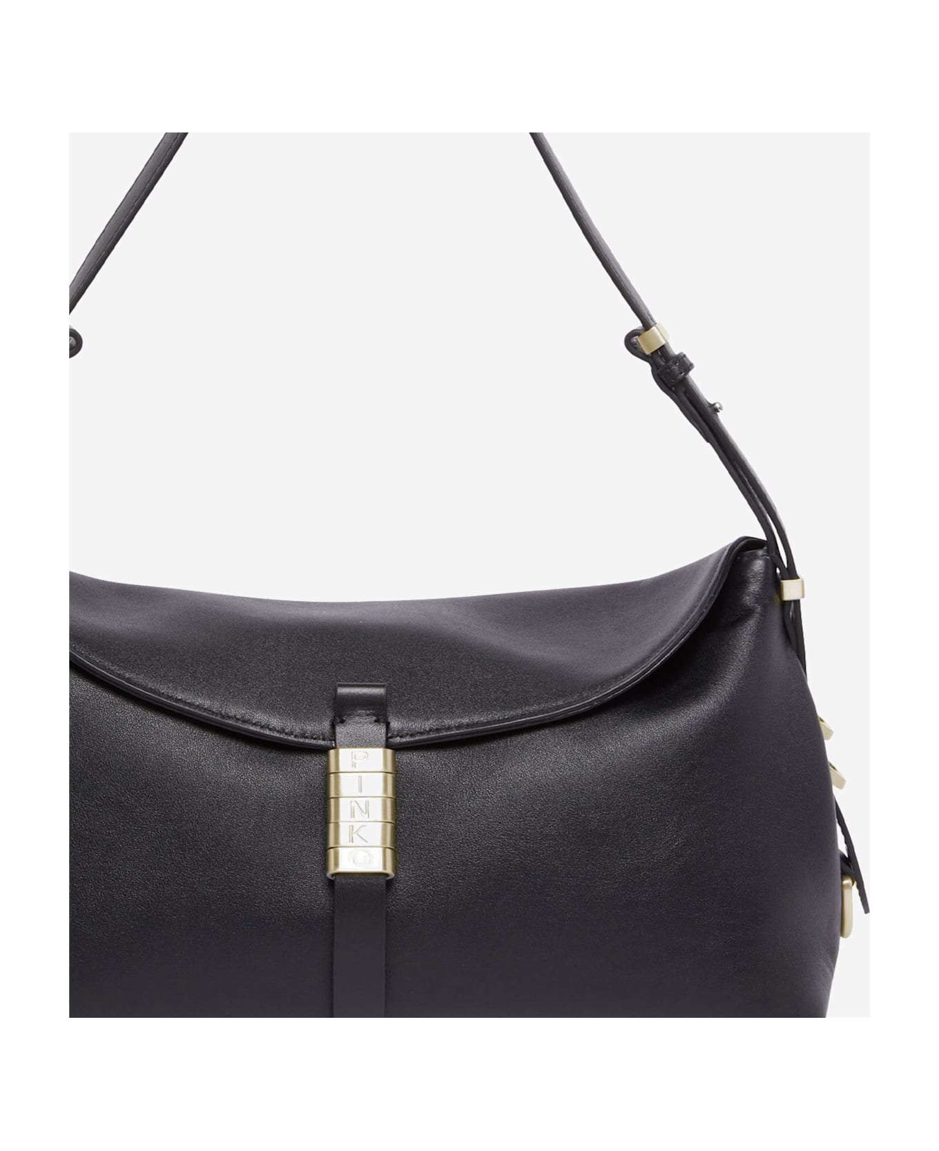Pinko Saddle Bag Baguette Shoulder Bag - Black