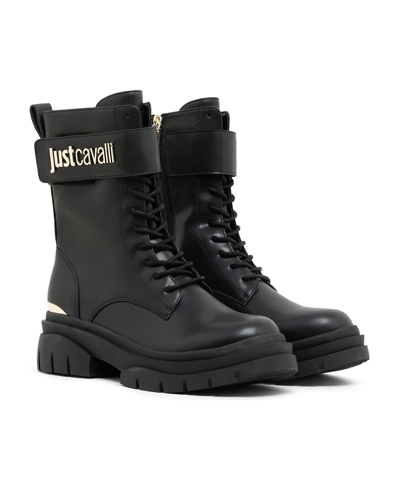 Just Cavalli Black Ankle Boots - Black