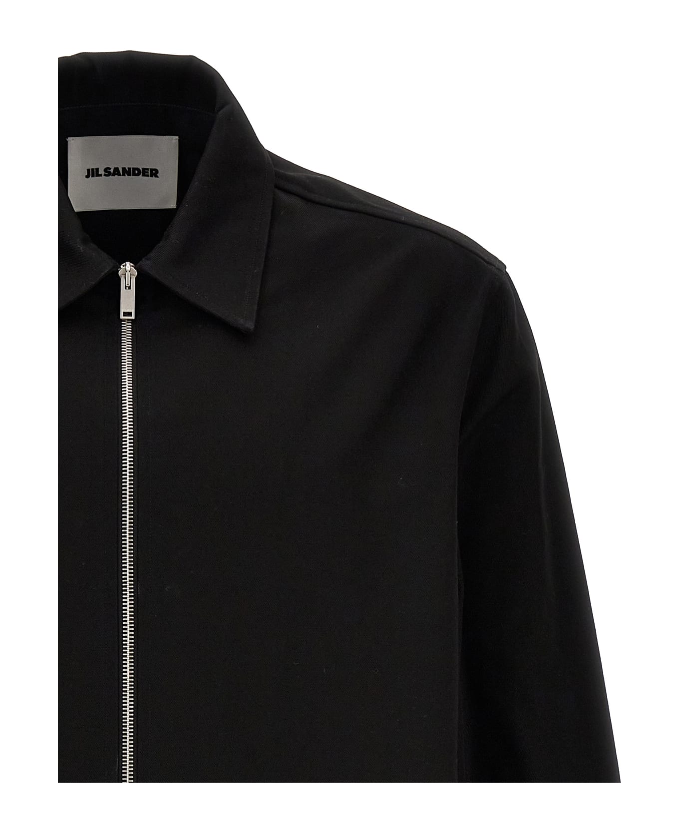 Jil Sander Gabardine Shirt - BLACK