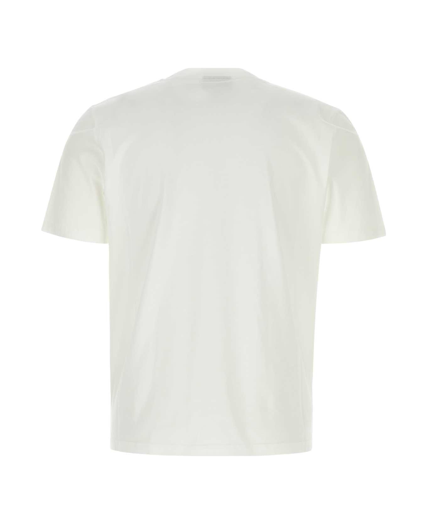 Botter White Cotton T-shirt - WHITECOL