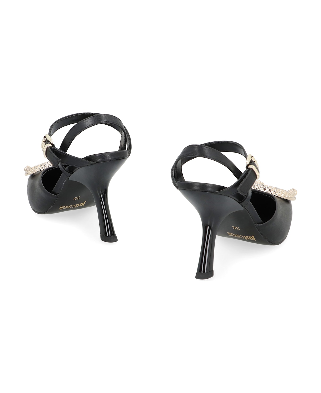Just Cavalli Heeled Sandals - black