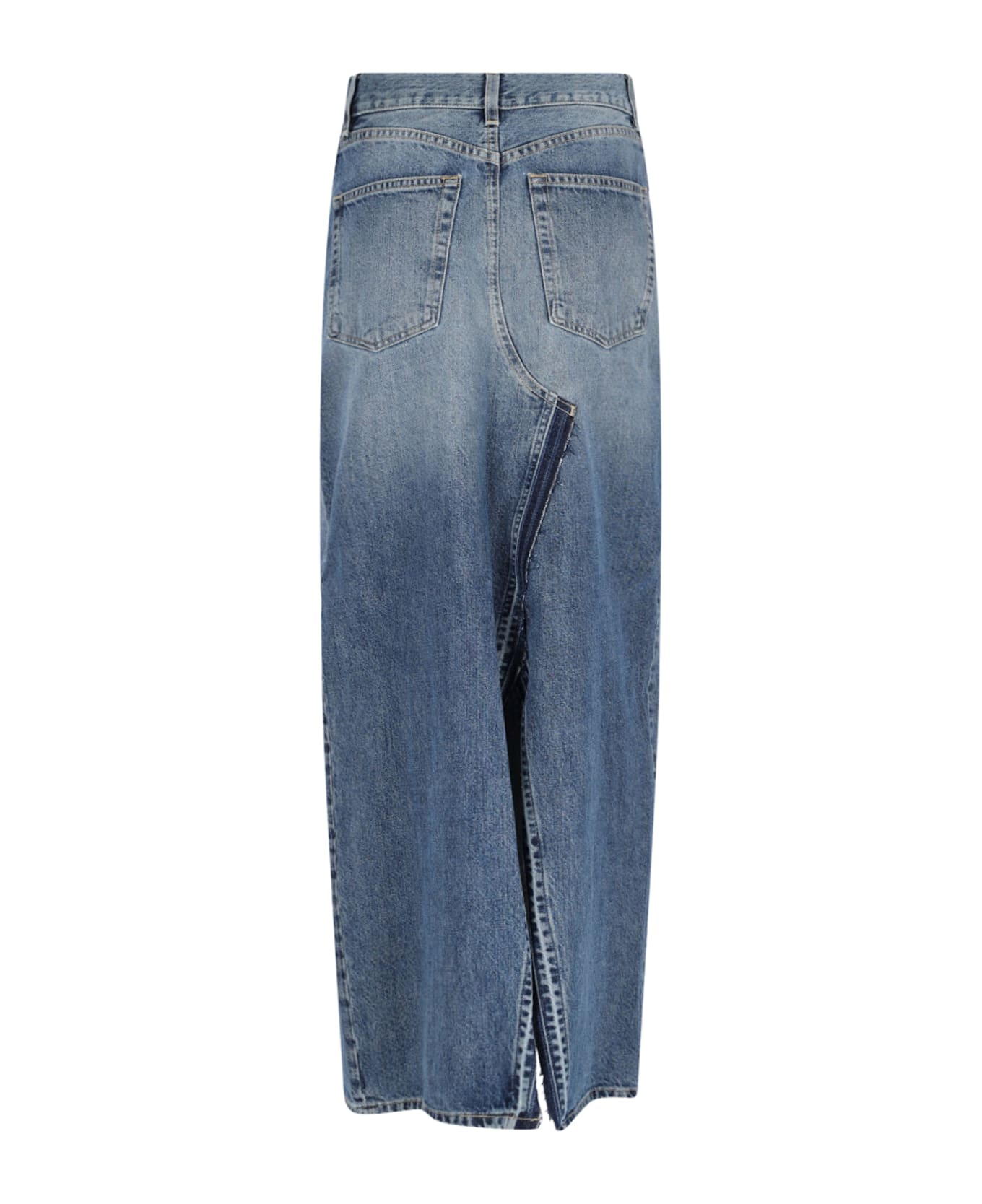 6397 Deconstructed Maxi Skirt - Blue