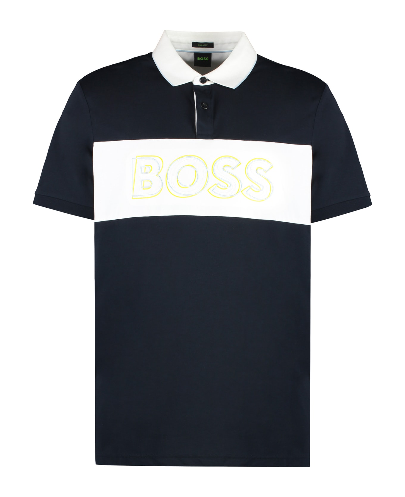 Hugo Boss Cotton Polo Shirt - blue