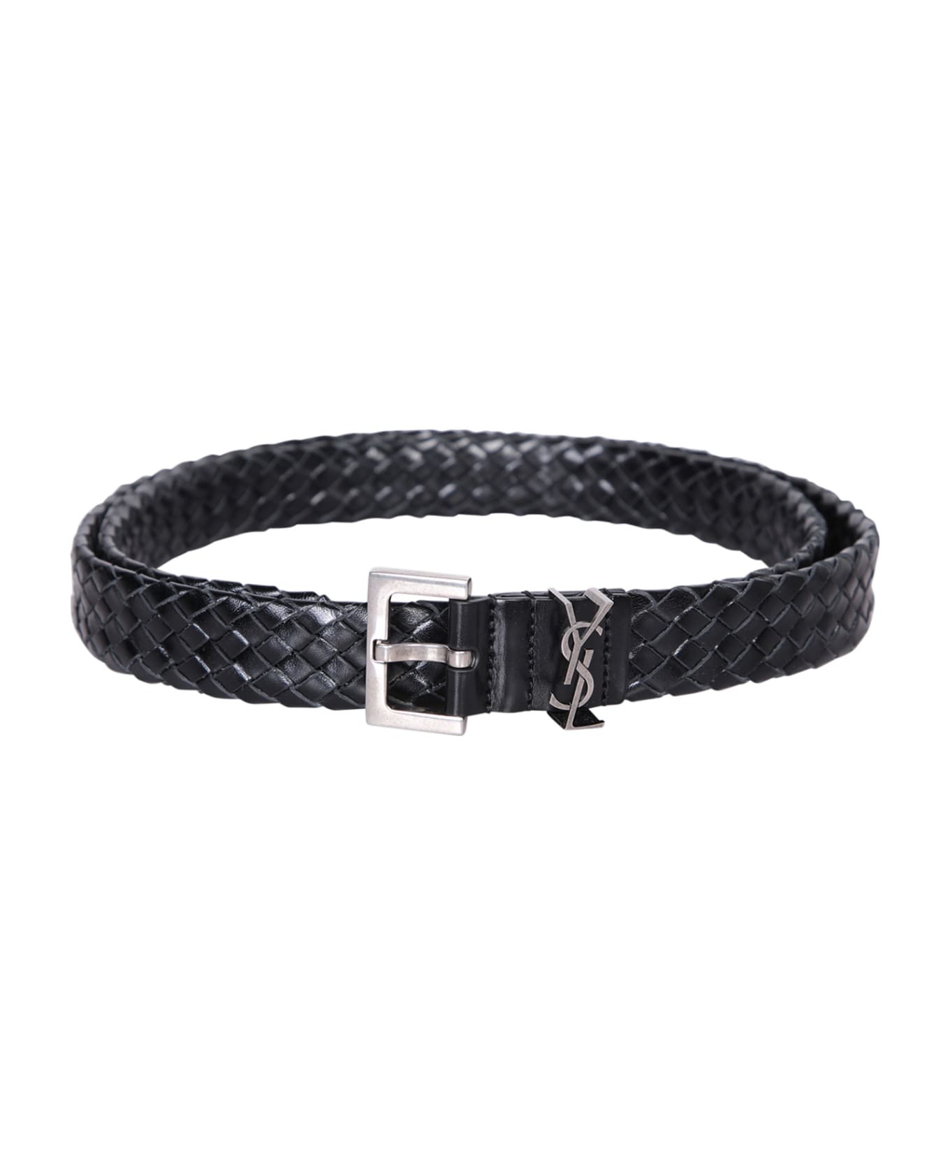 Saint Laurent Logo Black Belt - Black