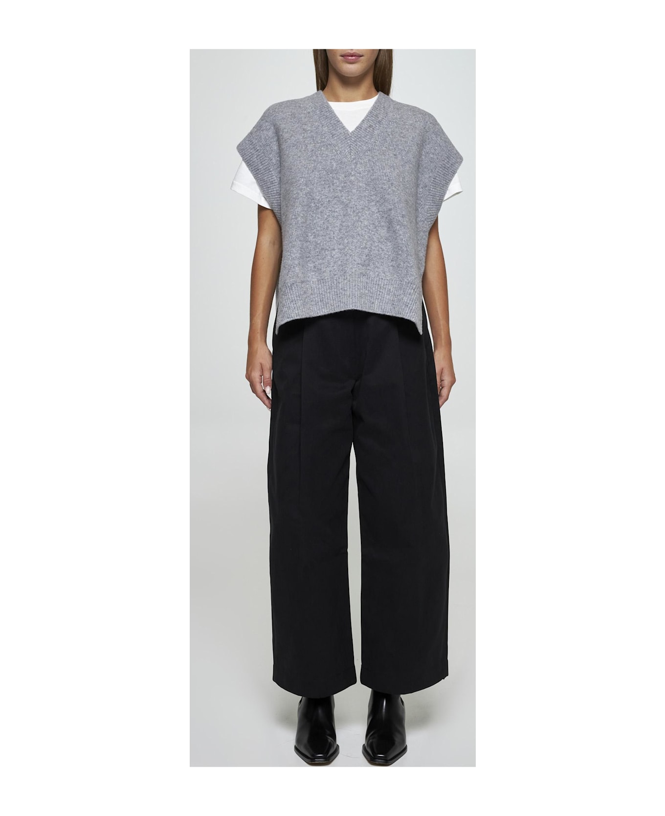 Studio Nicholson Dordoni Cotton Trousers - BLACK