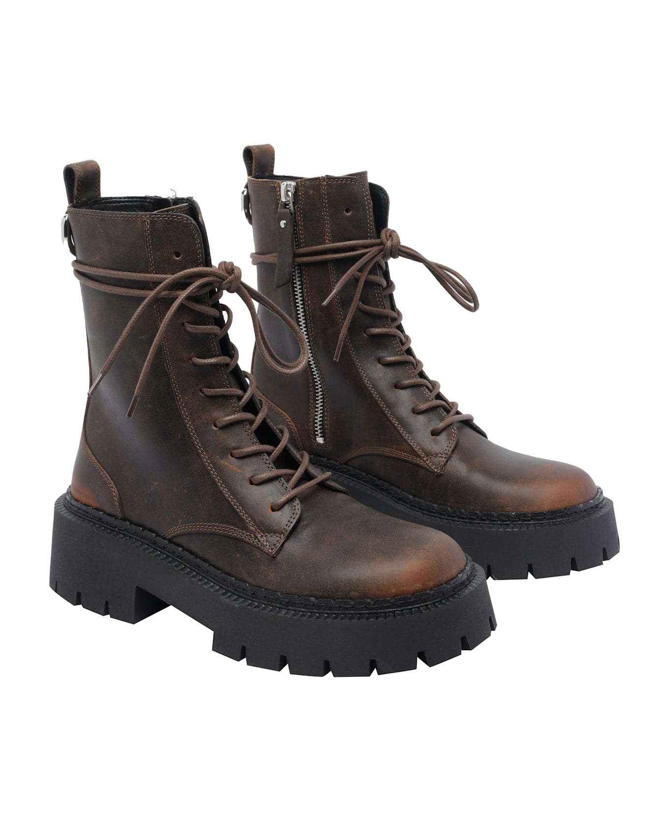 Vic Matié Saddle Booties - Brown