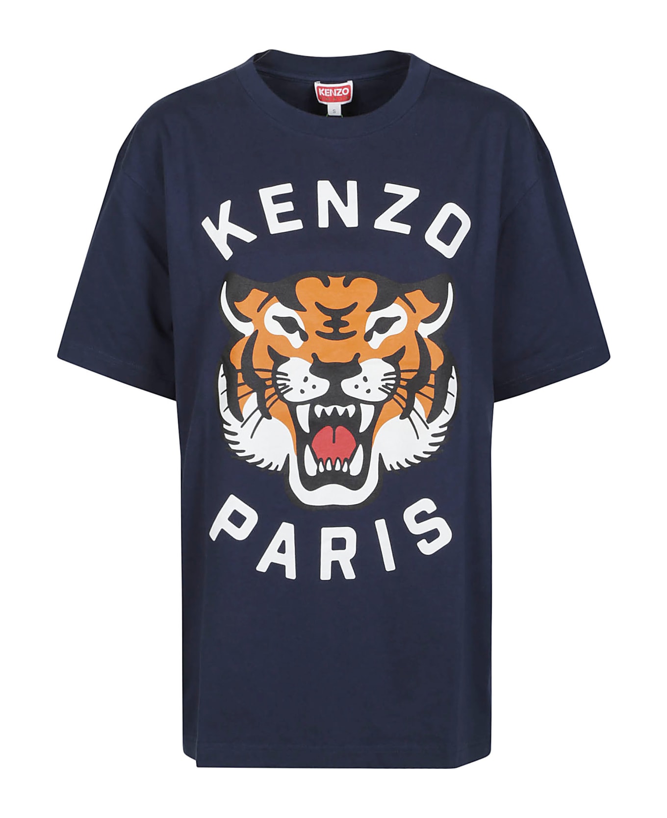 Kenzo Lucky Tiger Oversize T-shirt - Bleu Nuit