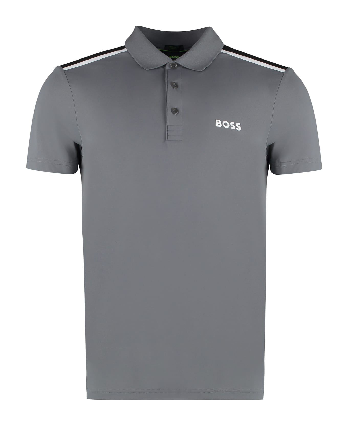 Hugo Boss Techno Jersey Polo Shirt - GREY ポロシャツ