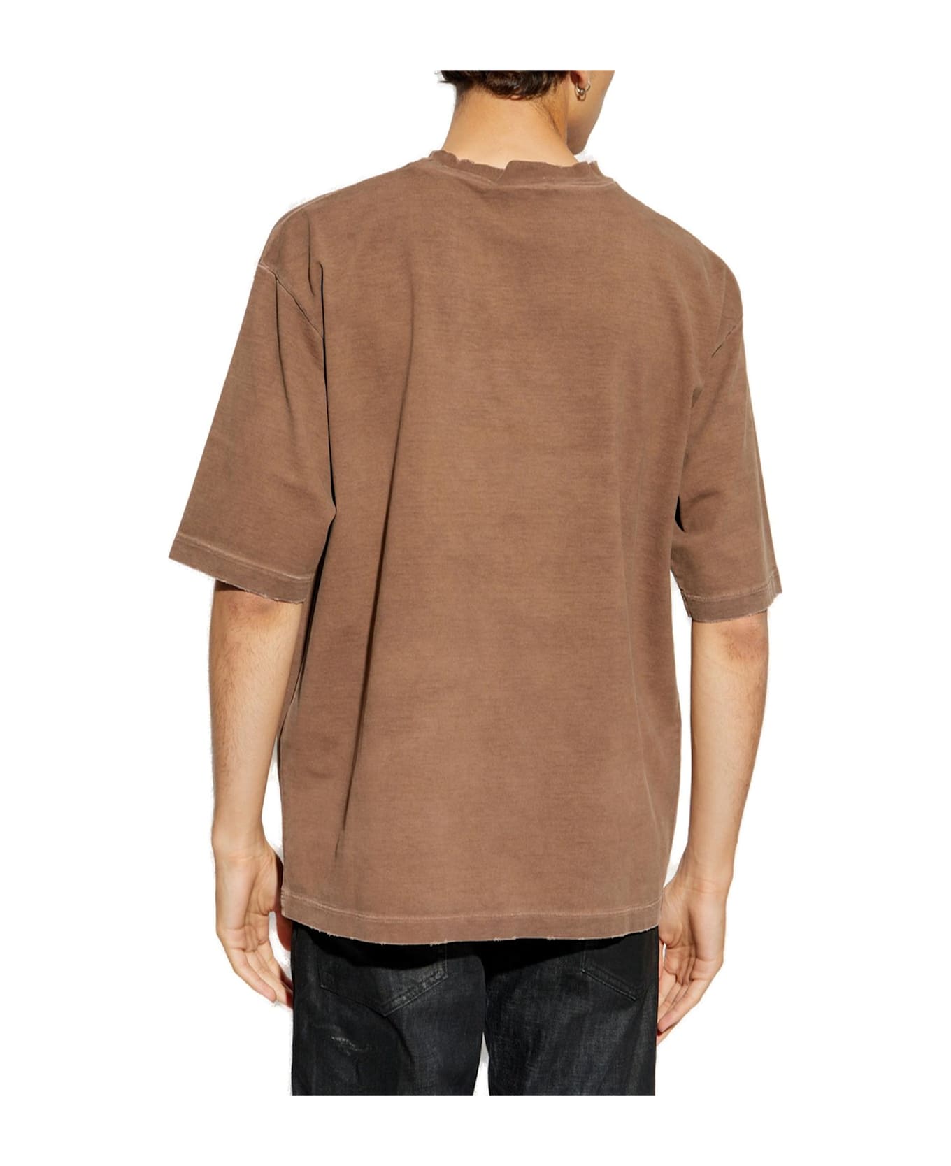 Dsquared2 D2 Logo Printed Crewneck T-shirt - Brown