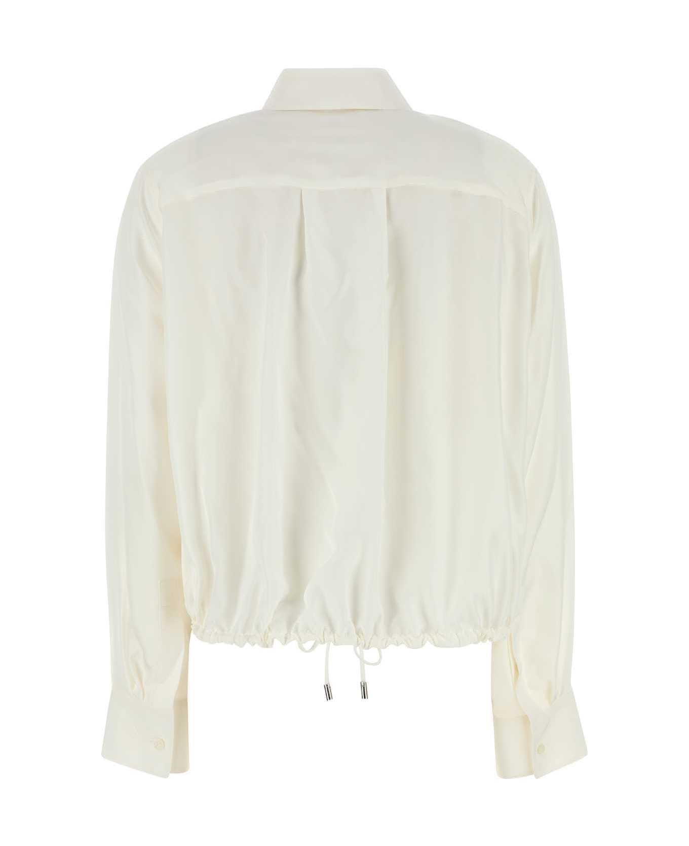 Loewe White Silk Shirt - WHITE