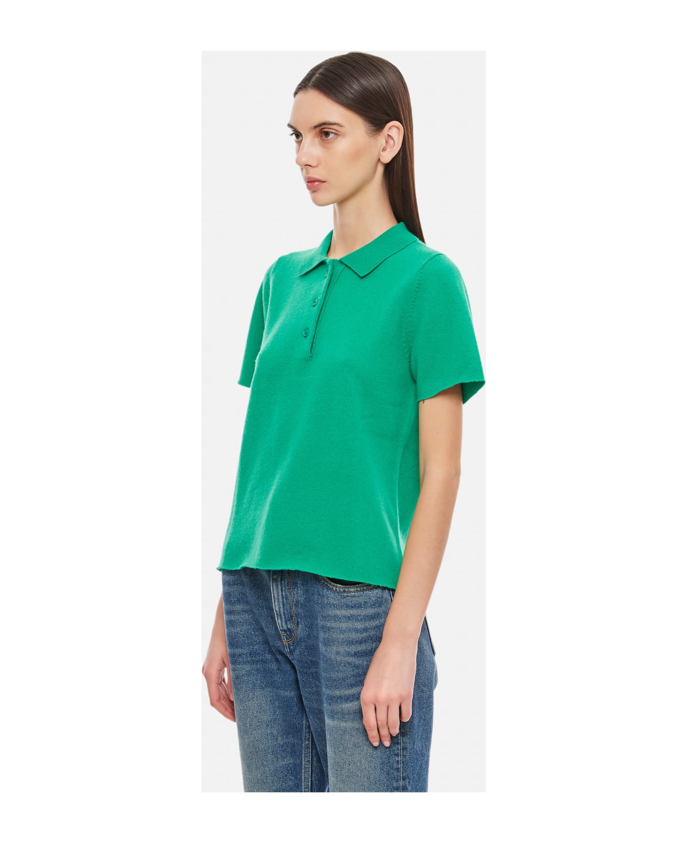 Extreme Cashmere Polo "salamander" - Green