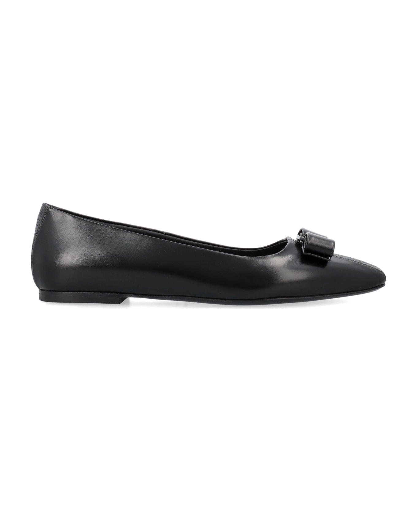 Ferragamo Siwar Ballet Flats - Nero