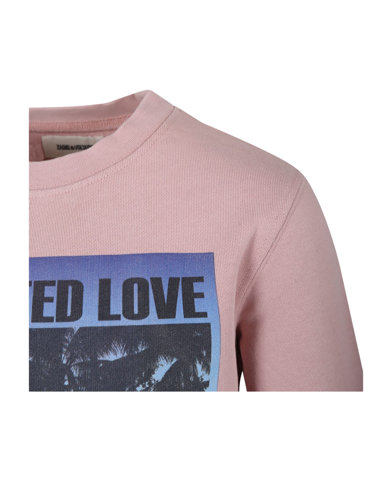 Zadig & Voltaire Pink Sweatshirt For Girl With Print - Pink
