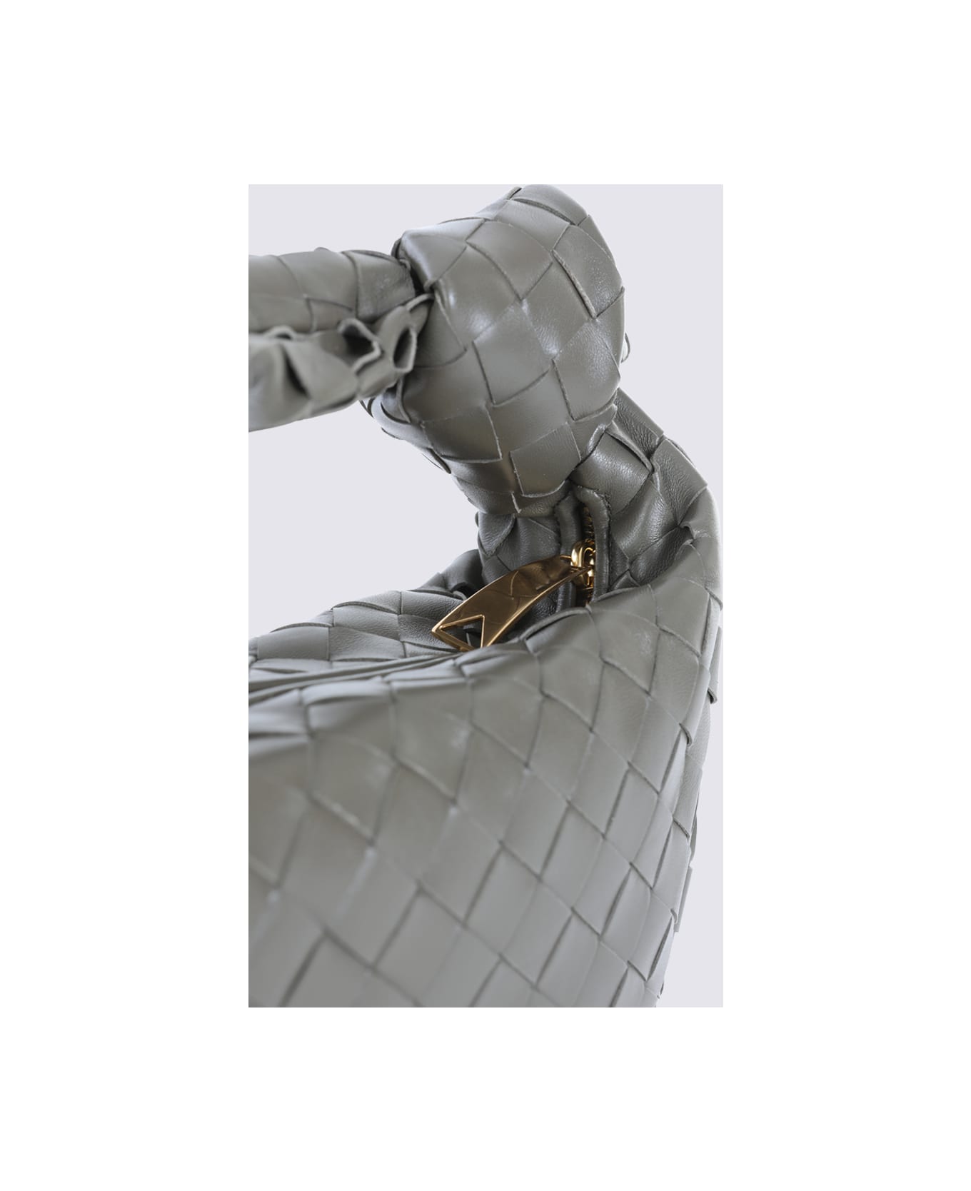 Bottega Veneta Grey Leather Mini Jodie Bag - CYPRESS-GOLD