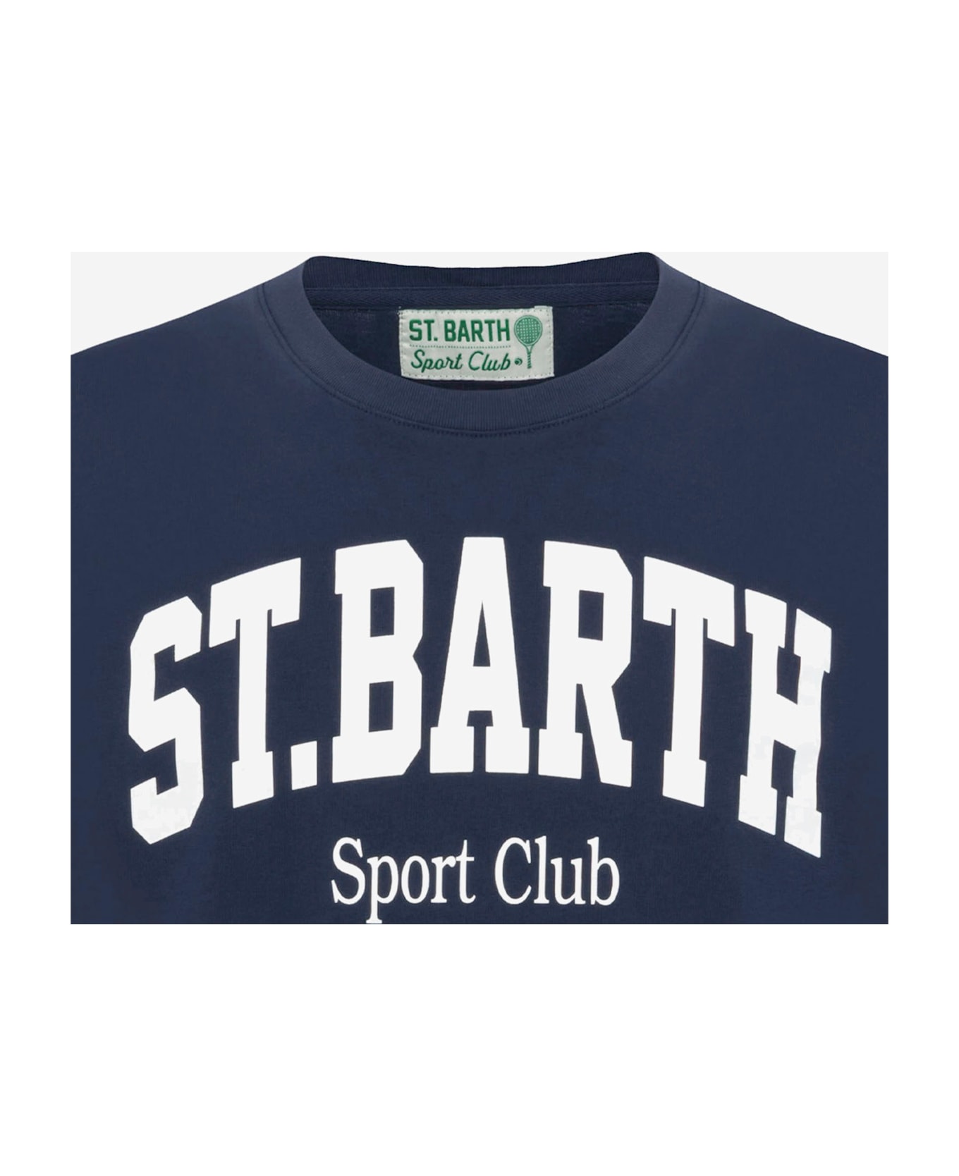 MC2 Saint Barth Cotton T-shirt With Logo Print - Blue