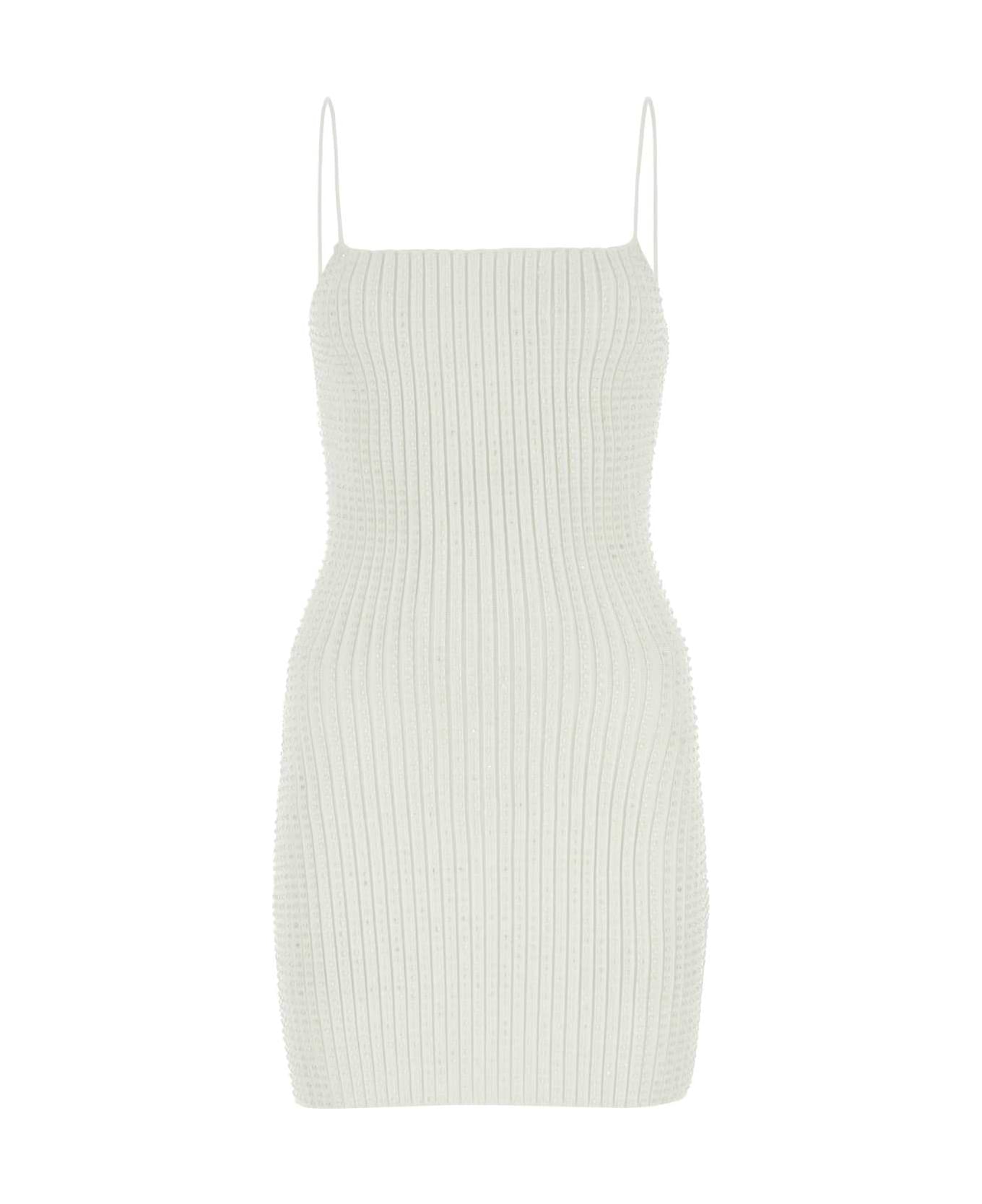 Alexander Wang White Stretch Nylon Mini Dress - White ワンピース＆ドレス