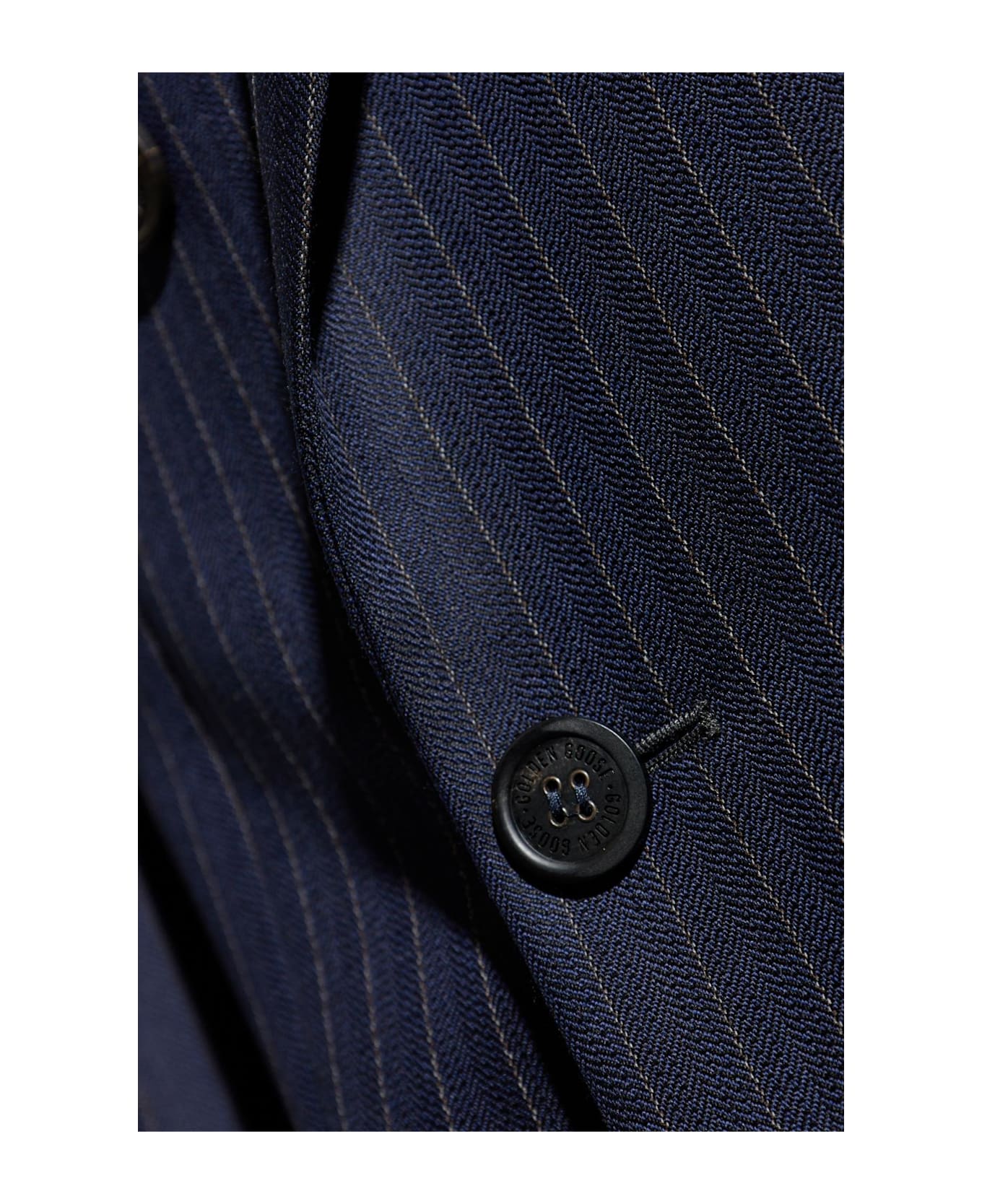 Golden Goose Pinstripe Blazer - Navy