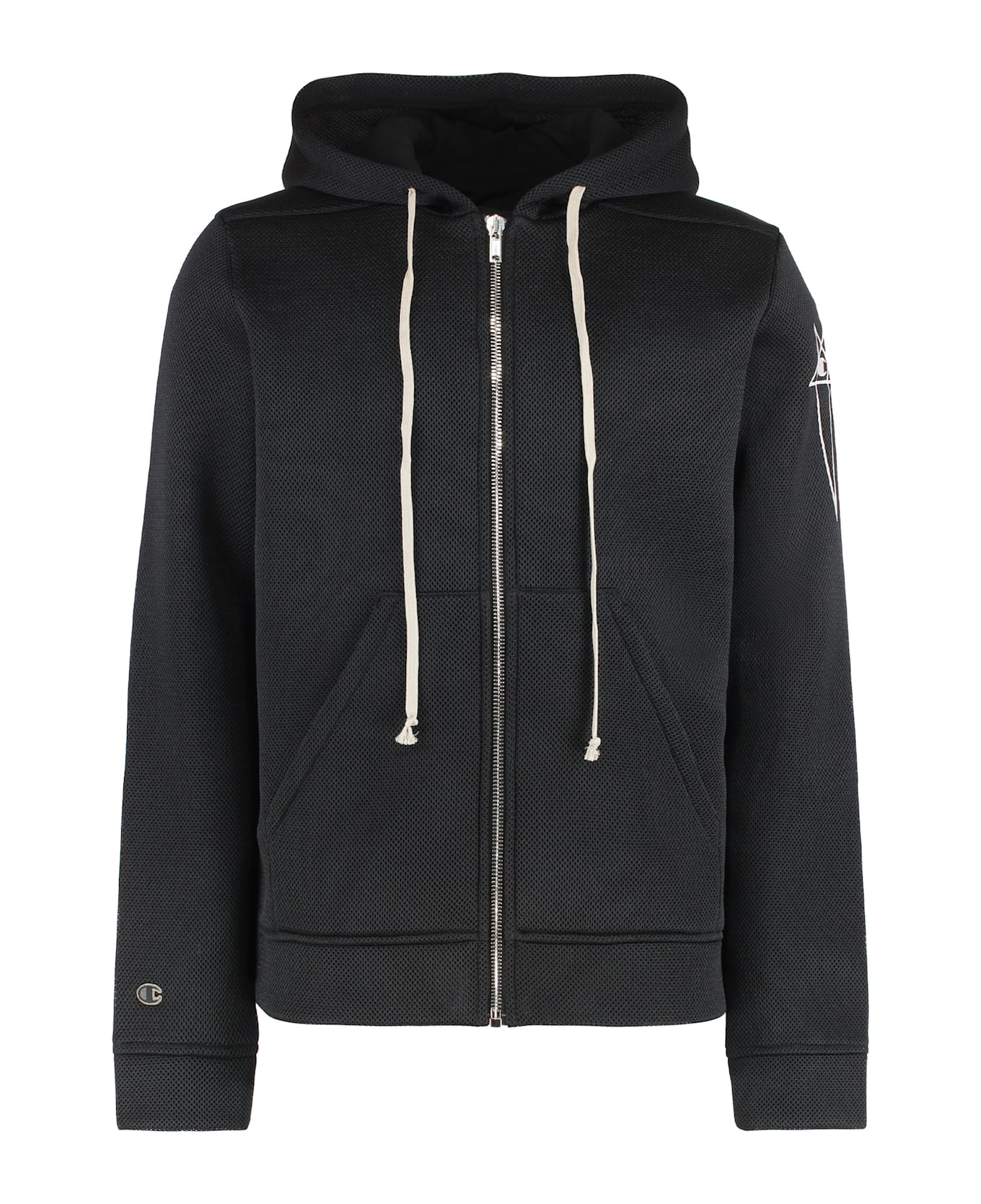 Rick Owens X Champion - Jason's Full Zip Hoodie - black