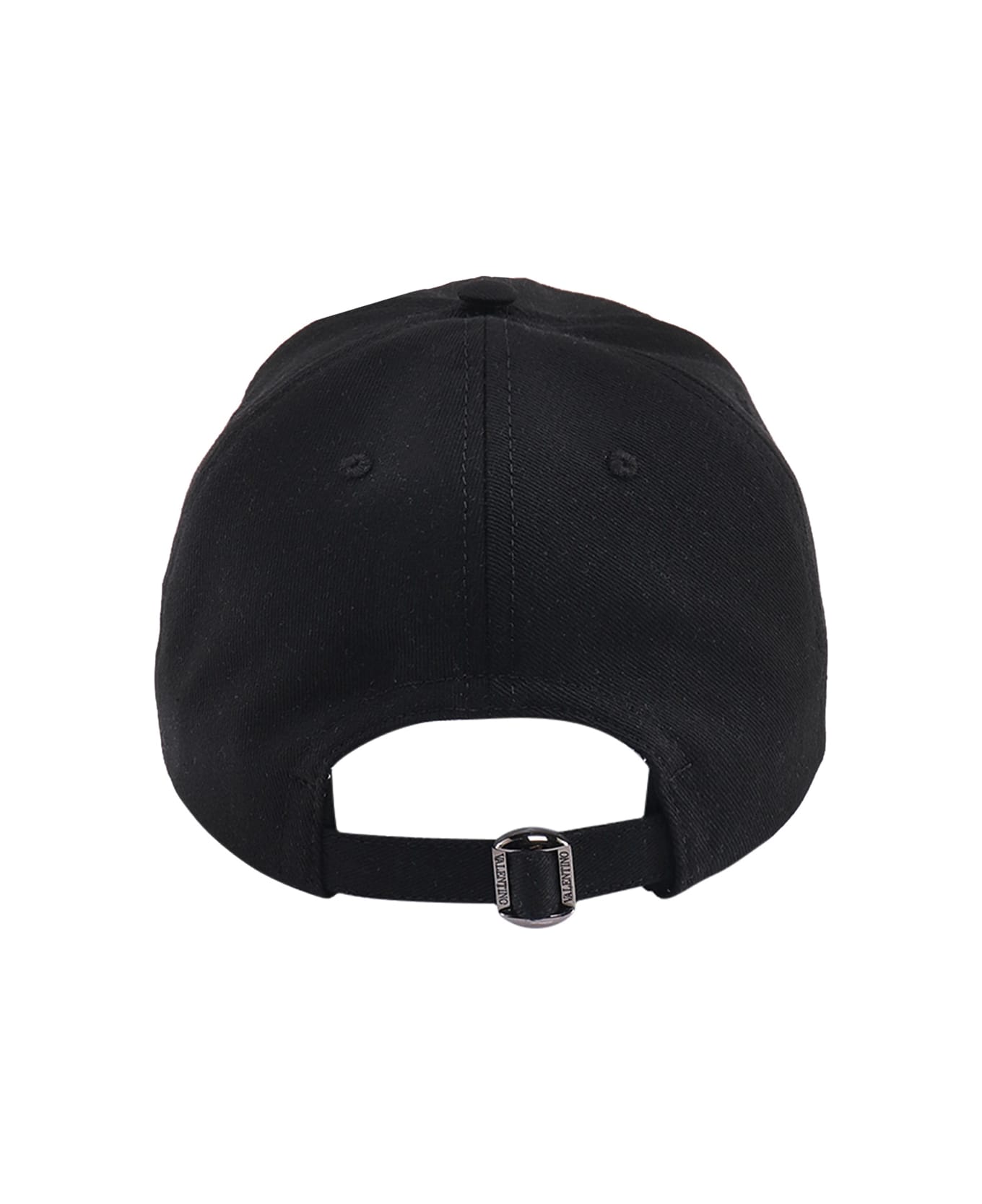 Valentino Garavani Vlogo Signature Baseball Cap - Black 帽子