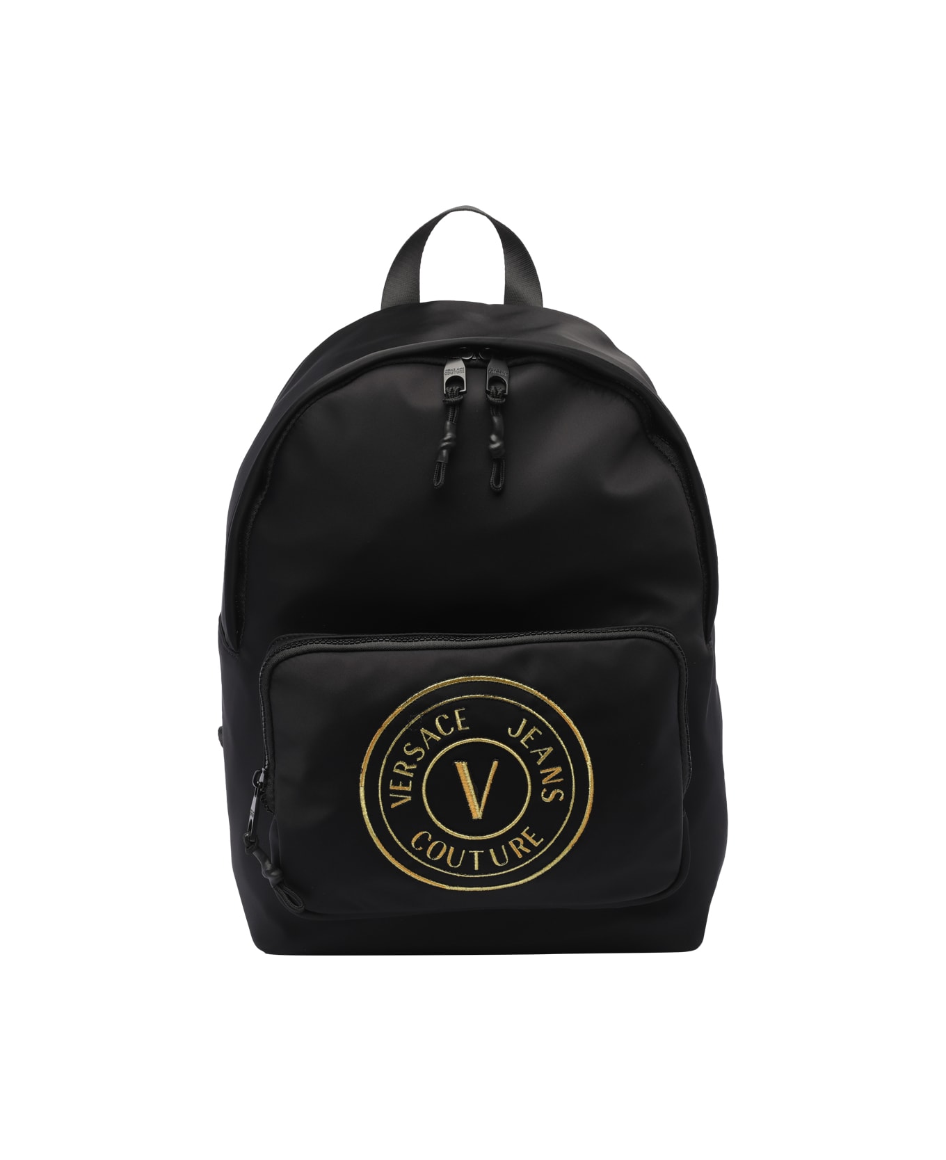 Versace Jeans Couture V-emblem Backpack - Black