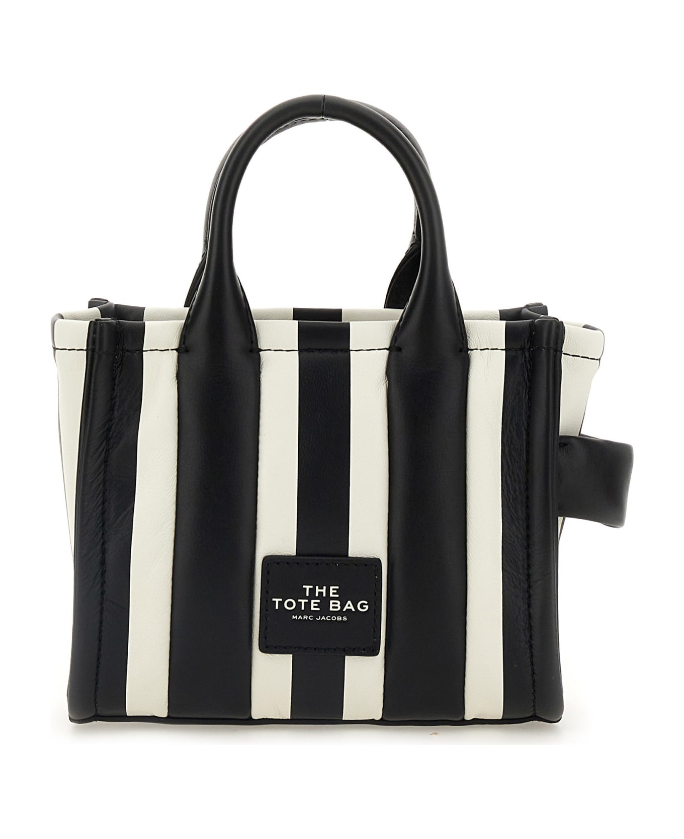 Marc Jacobs The Mini Tote Bag Leather - Black White