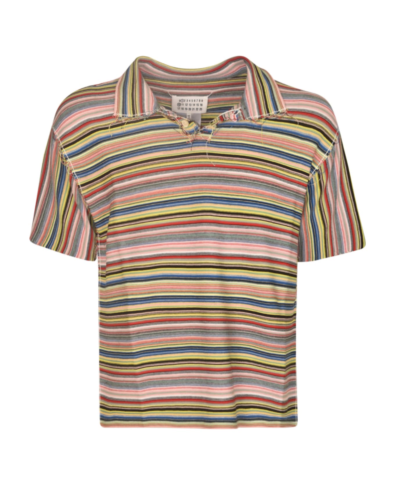 Maison Margiela Striped Polo Shirt - STRIPES COLOR MIX シャツ