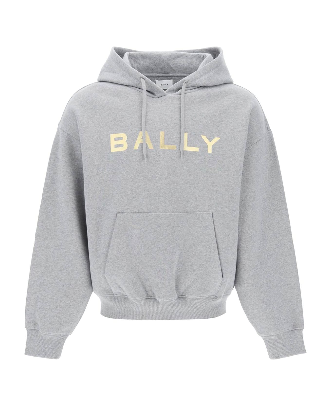 Bally Metallic Logo Hoodie - GREY MELANGE (Grey)