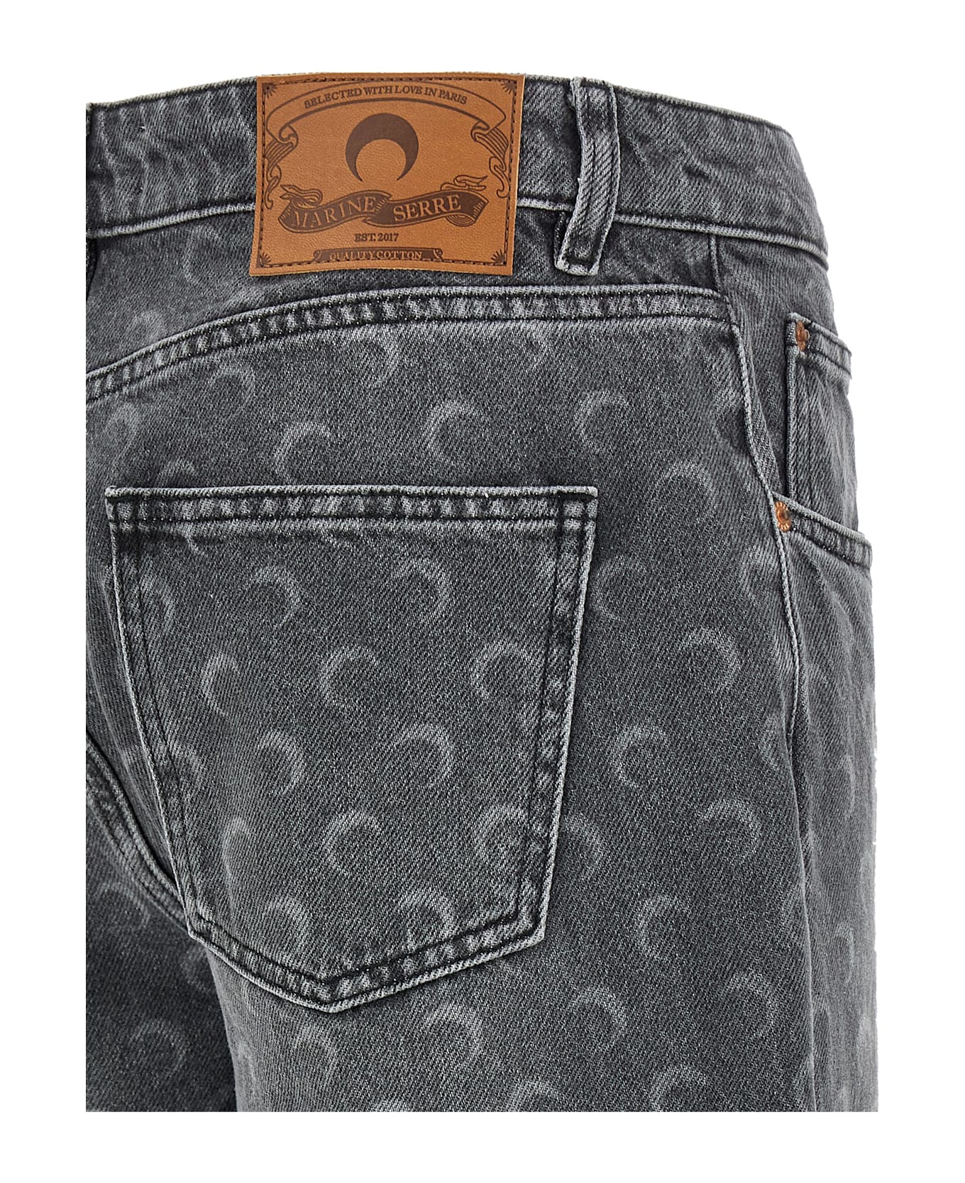 Marine Serre 'moon' Jeans - GREY