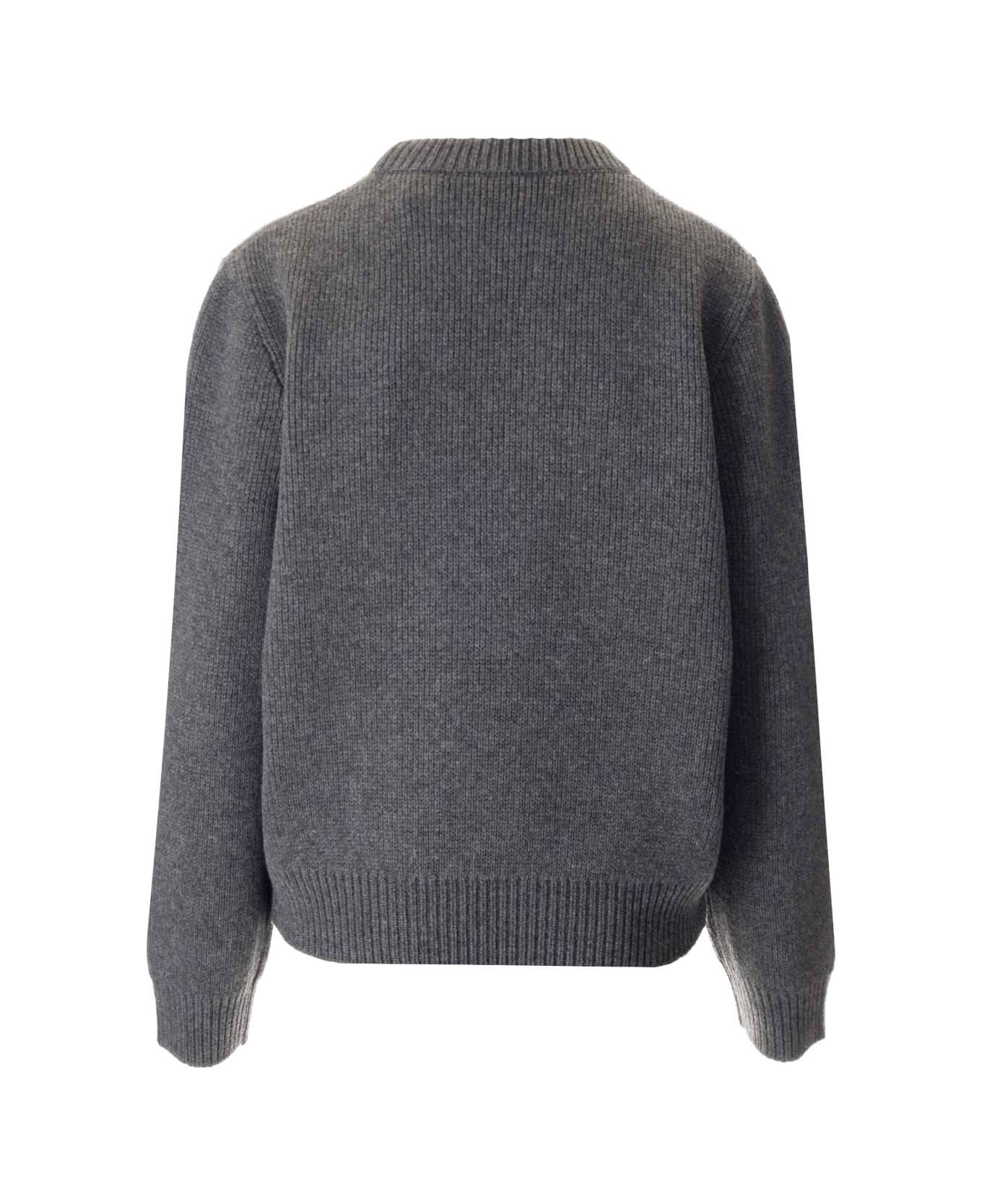 Burberry Wool And Cashmere Pullover - Grey ニットウェア