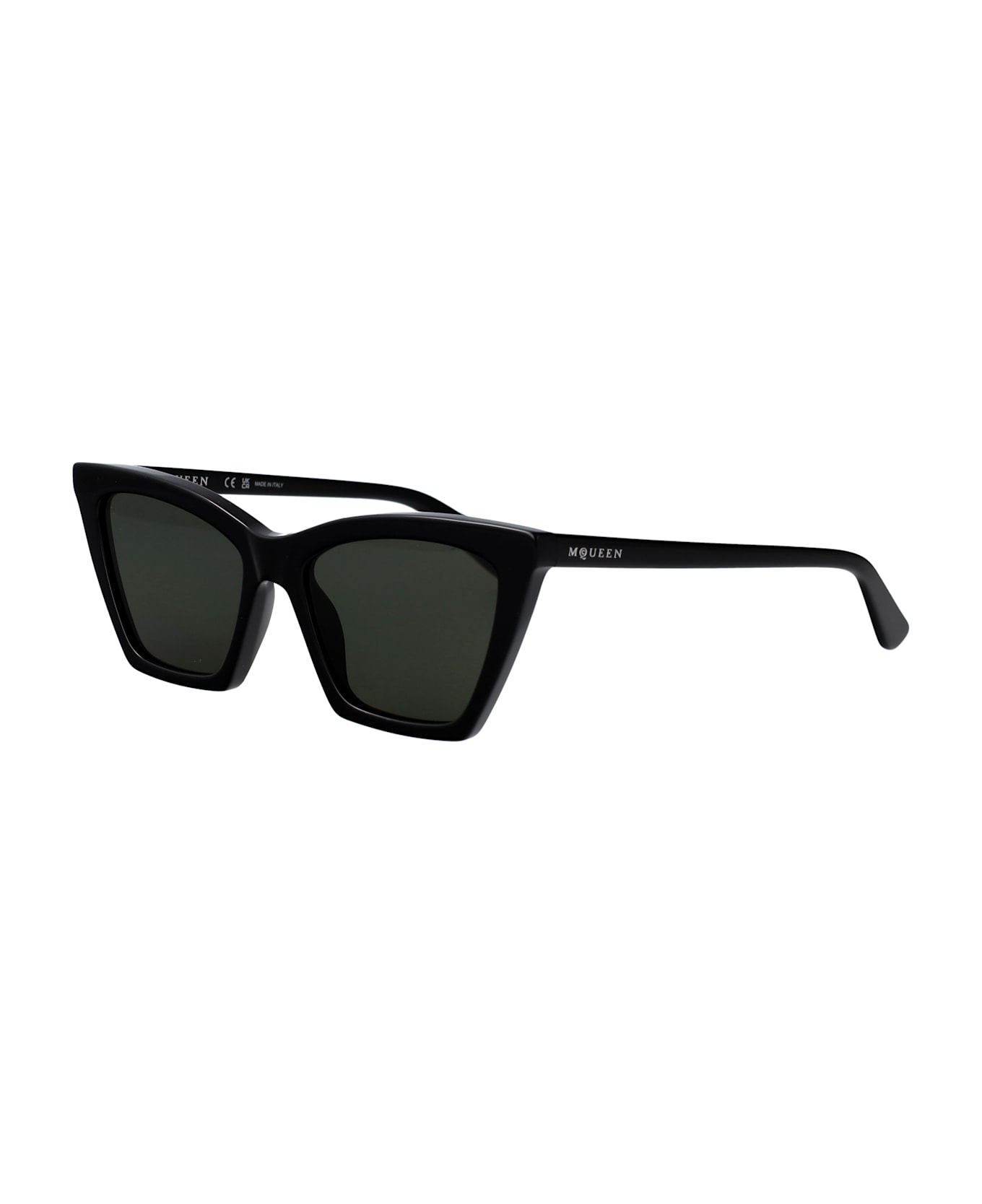 Alexander McQueen Eyewear Am0536s Sunglasses - BLACK-BLACK-GREY