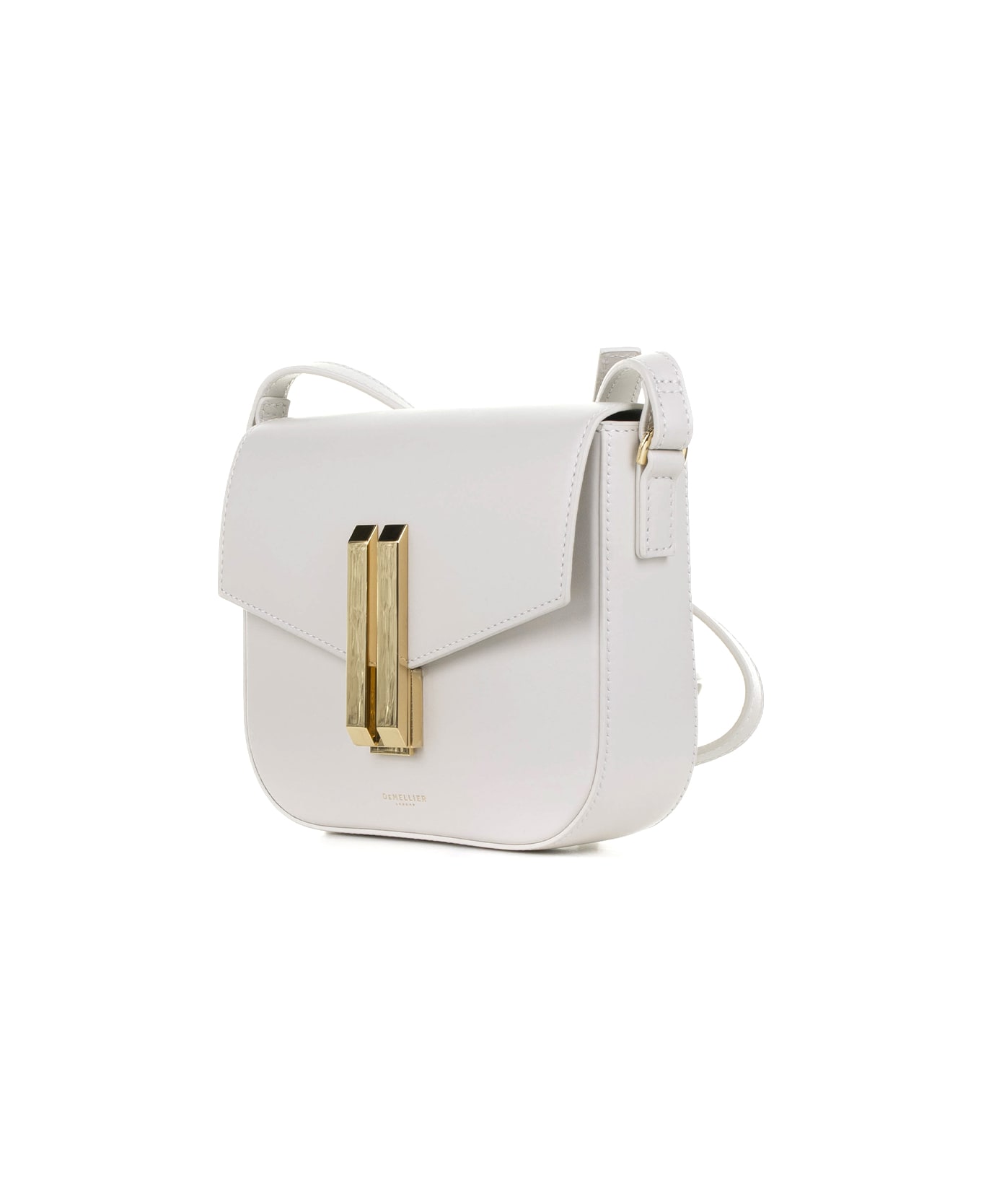 Demellier Vancouver Small Leather Shoulder Bag - OFF WHITE