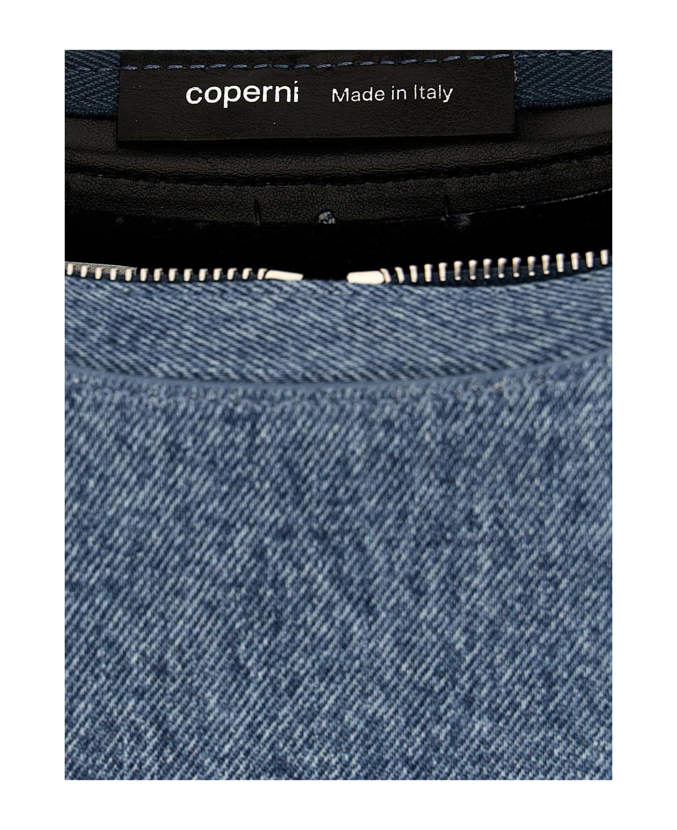 Coperni 'denim Baguette Swipe Bag' Handbag - Light Blue