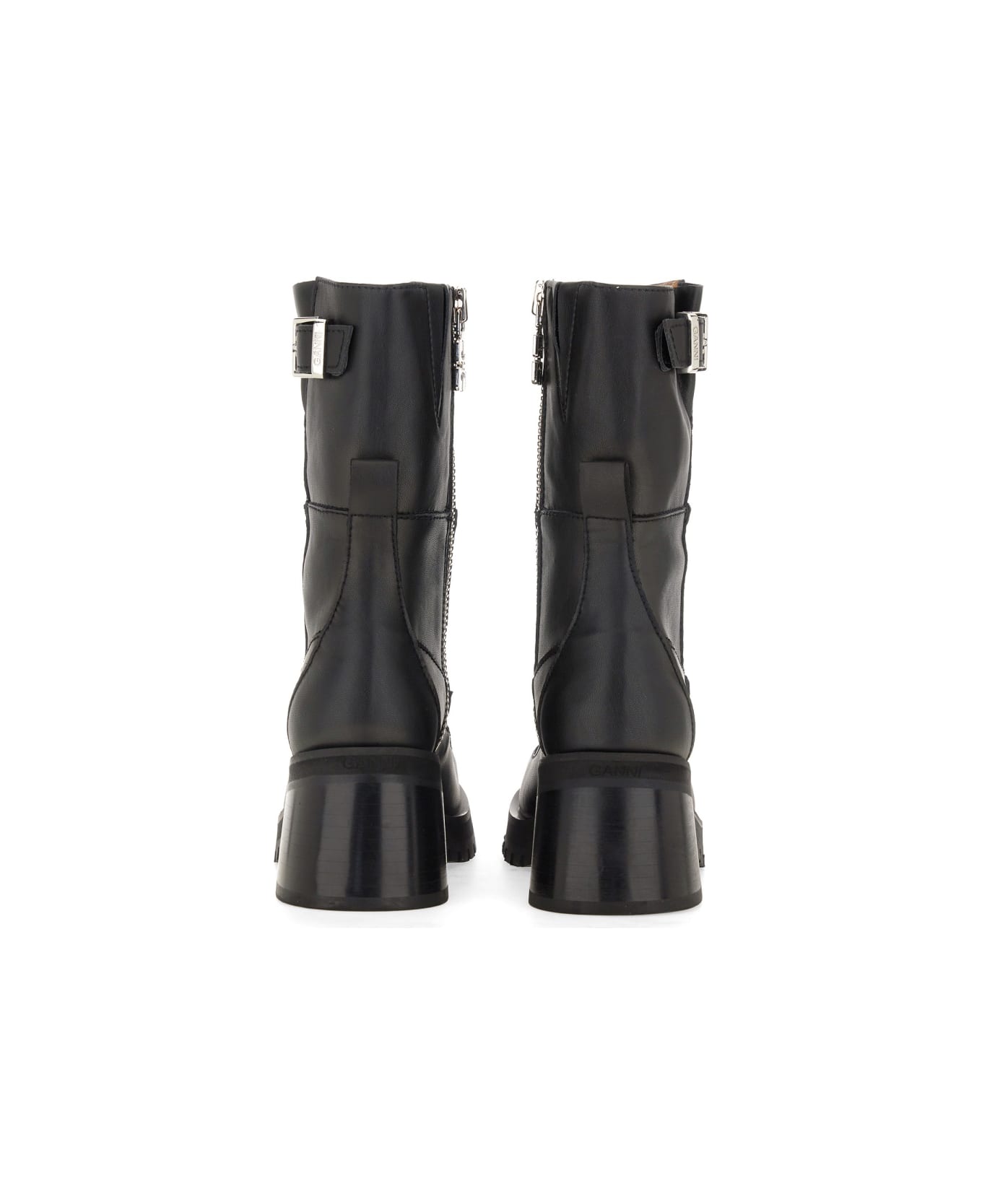 【送料&関税込】Ganni Buckle Boot Black Black Chunky Buckle Chelsea Boots | GANNI CA