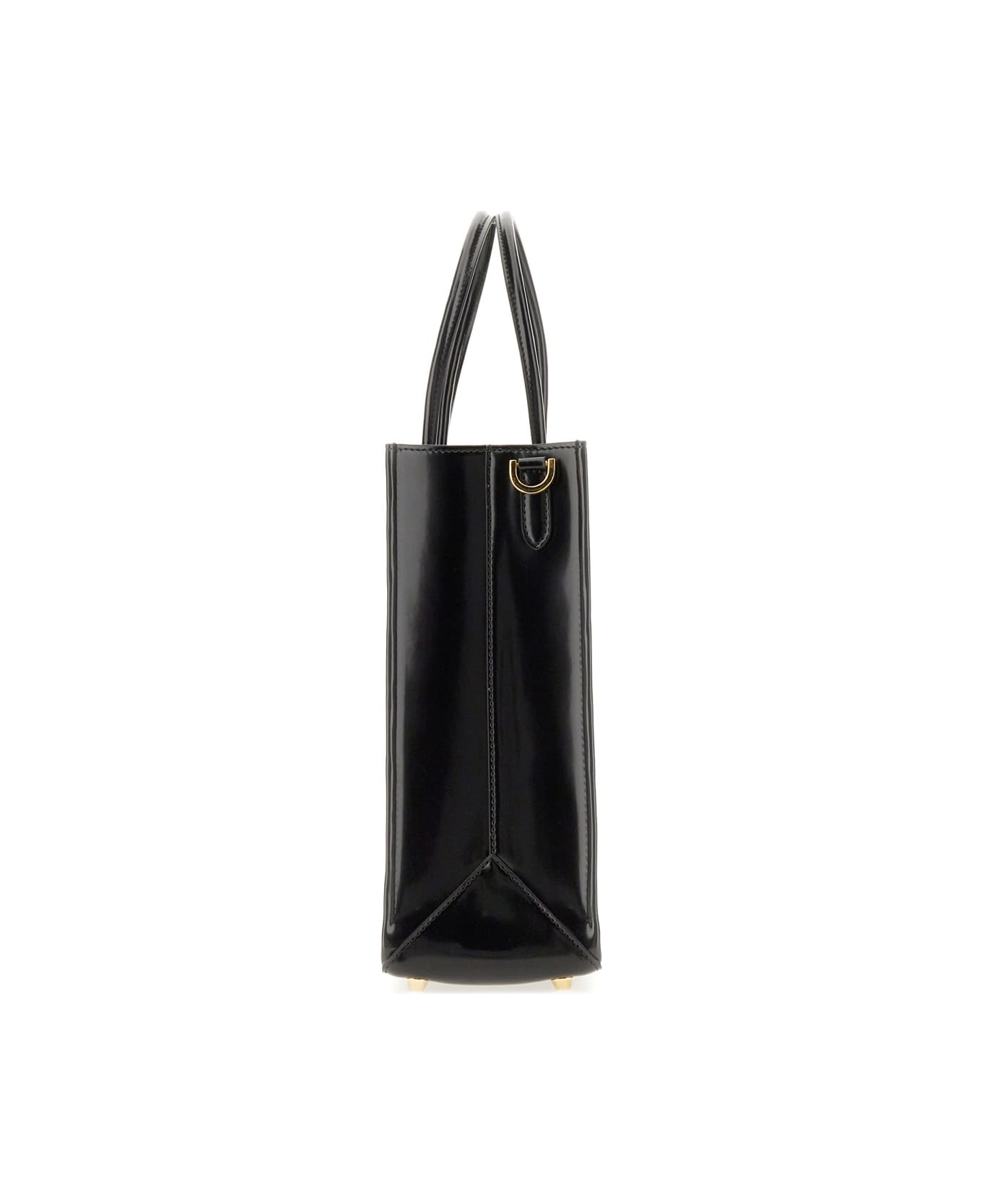 N.21 Shopper Bag With Logo - BLACK