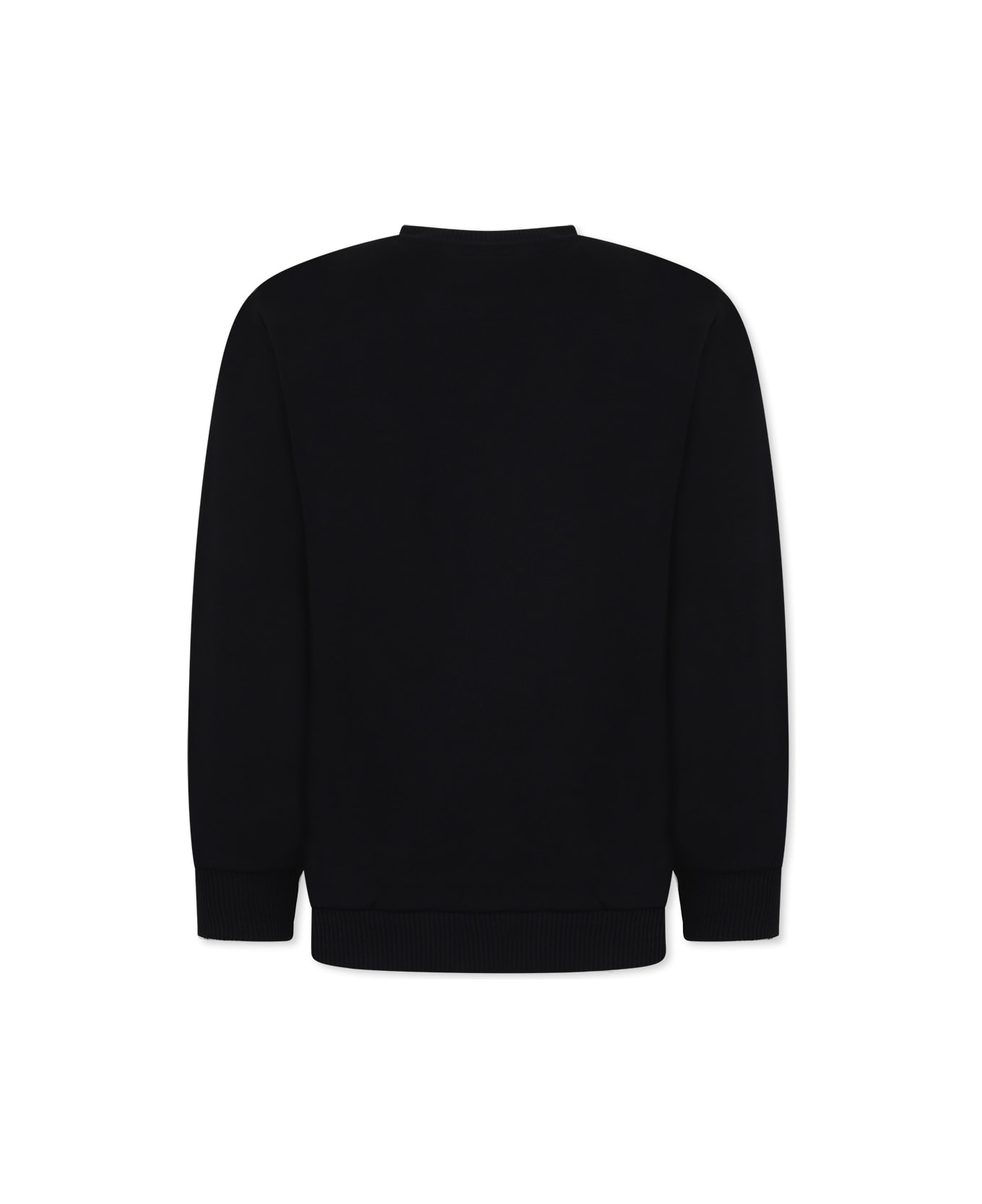 Balmain Black Sweatshirt For Girl With Logo - Black
