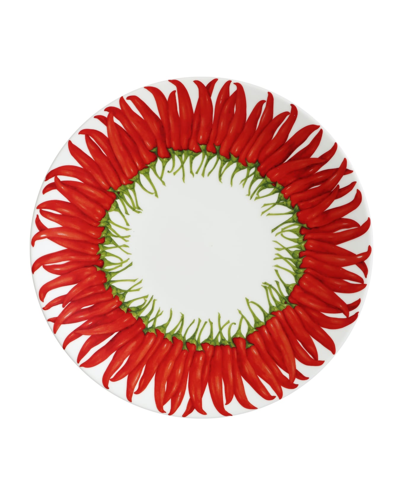 Taitù Set of 4 Dinner Plates RED SUN - RED Collection - Red