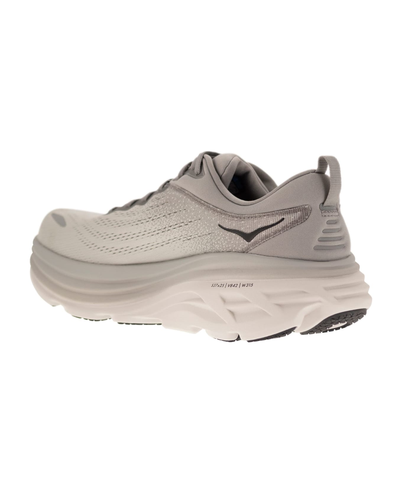 Hoka Bondi 8 - Ultra-shortened Sports Shoe - Grey
