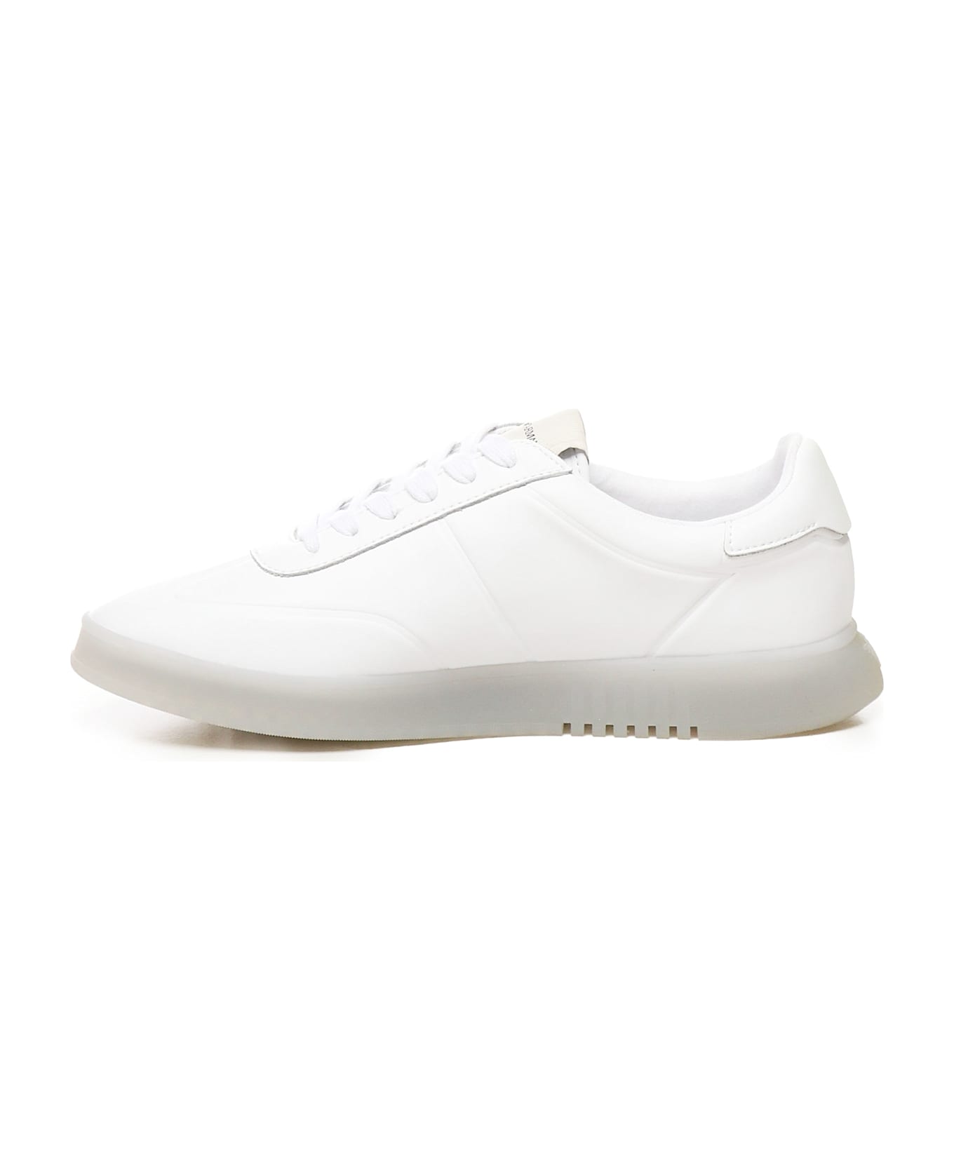 Emporio Armani Leather Sneakers - White