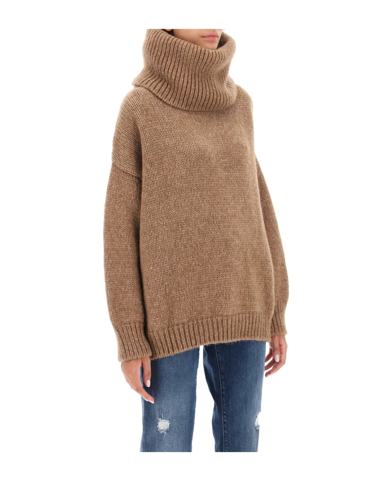 Dolce & Gabbana Llama Sweater - MARRONE 2 (Brown) ニットウェア