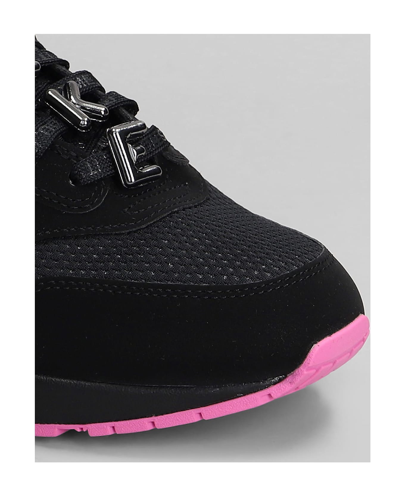 Nike Air Max 1 Prm Sneakers In Black Suede And Fabric - black