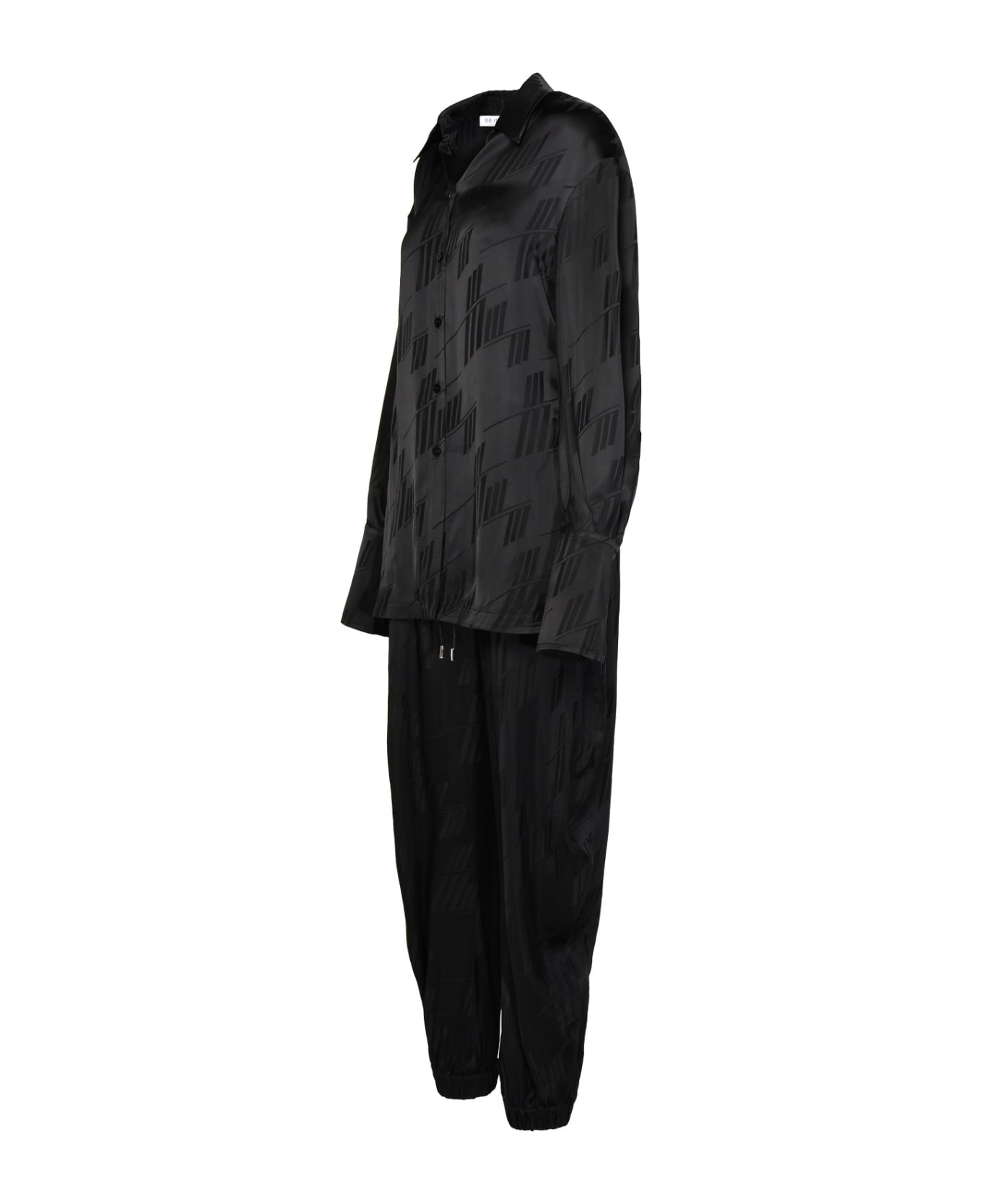 The Attico Black Viscose Jumpsuit - Black ワンピース＆ドレス