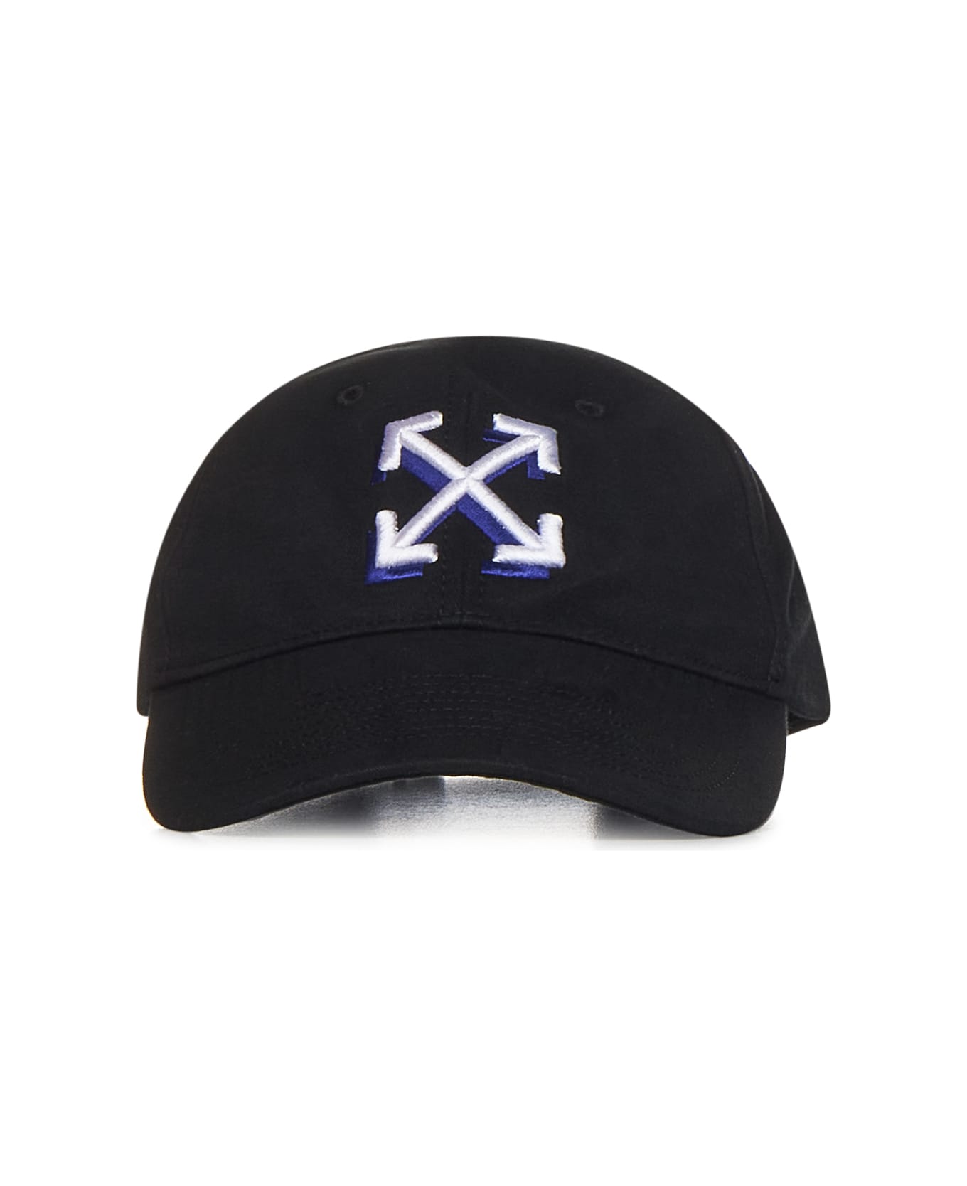 Off-White Baseball Hat With Arrow Embroidery - Black