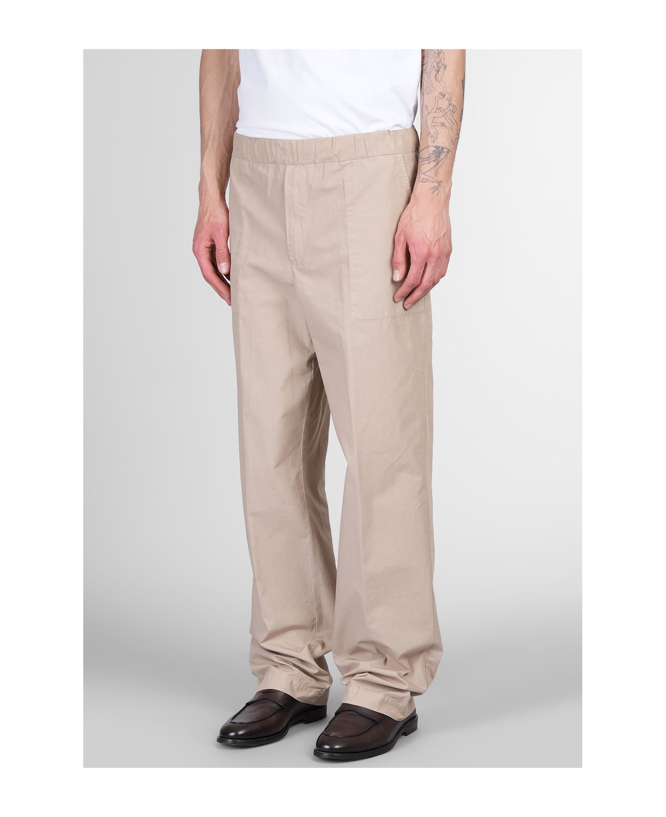 Mauro Grifoni Pants In Beige Cotton - beige
