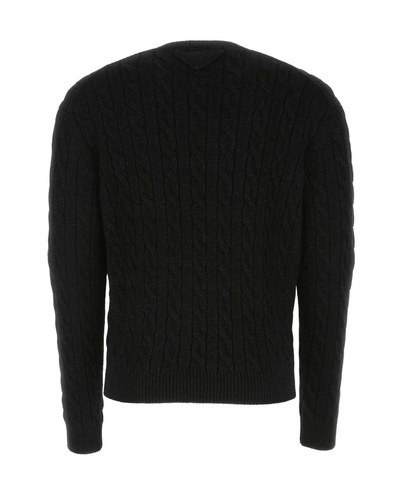 Prada Black Wool Blend Sweater - Black ニットウェア